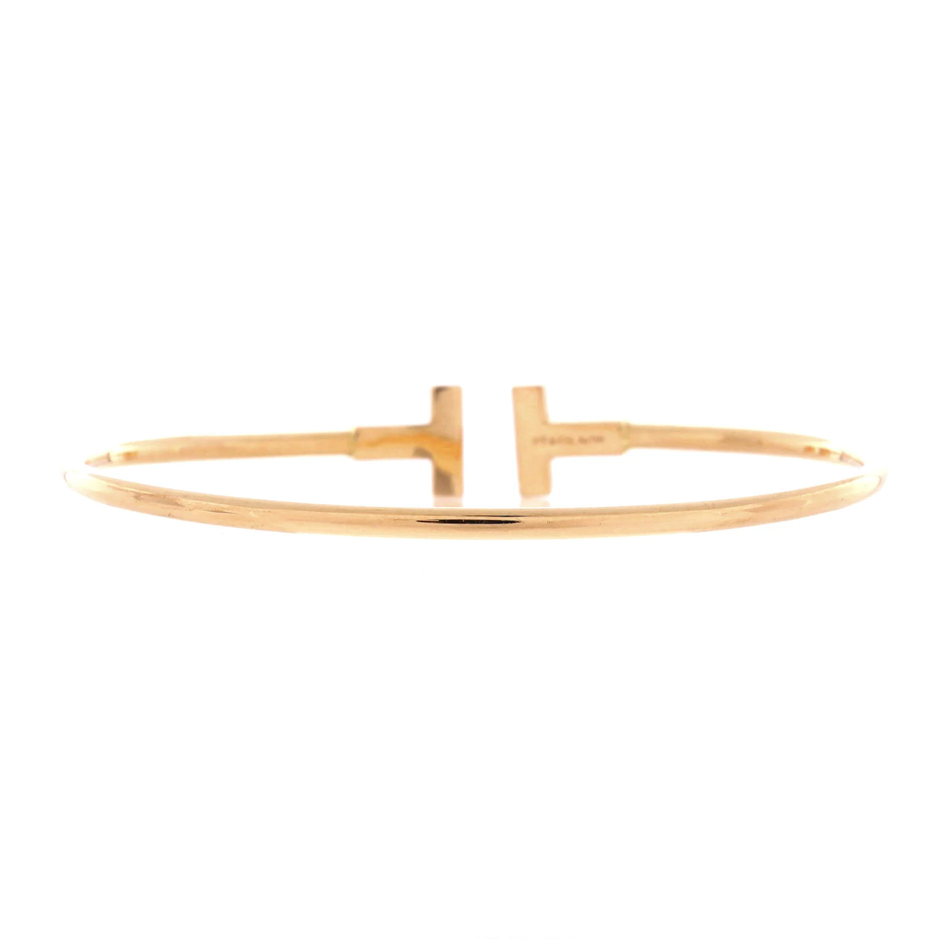 T Wire Bracelet 18K Rose Gold - Image 3