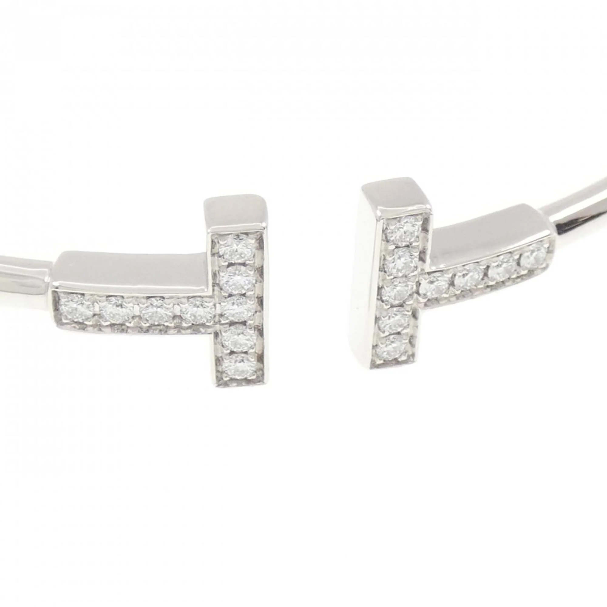 T Wire Bracelet 18K White Gold - Image 2