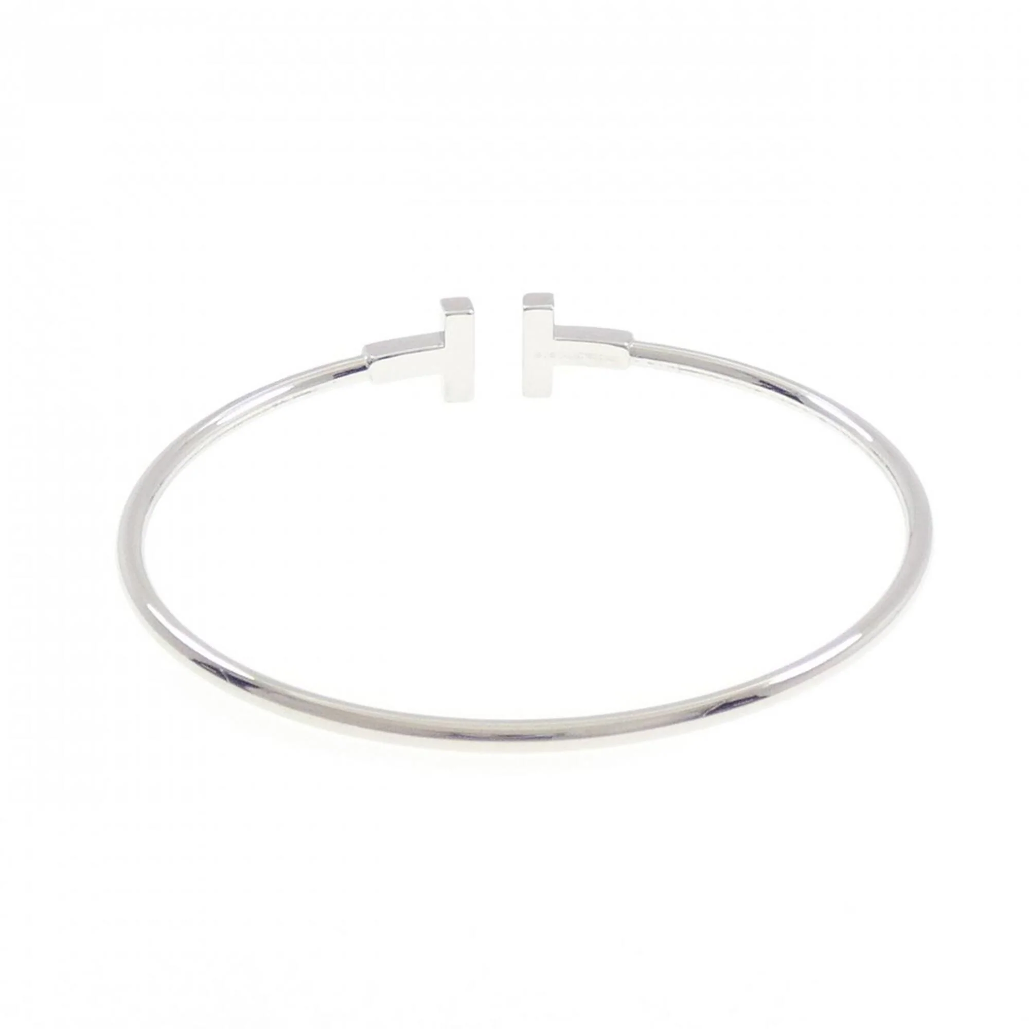 T Wire Bracelet 18K White Gold - Image 3