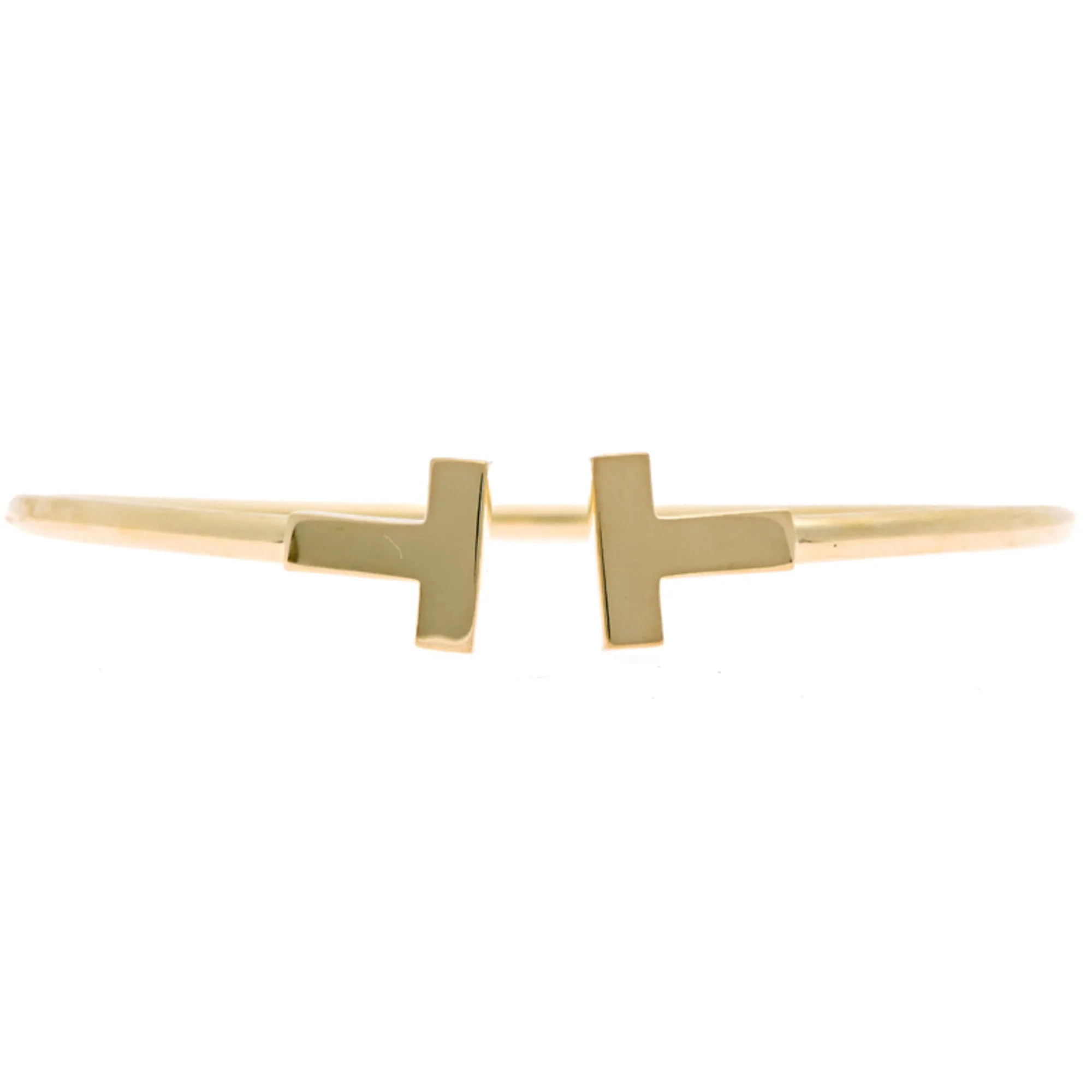 T Wire Bracelet 18K Yellow Gold Small