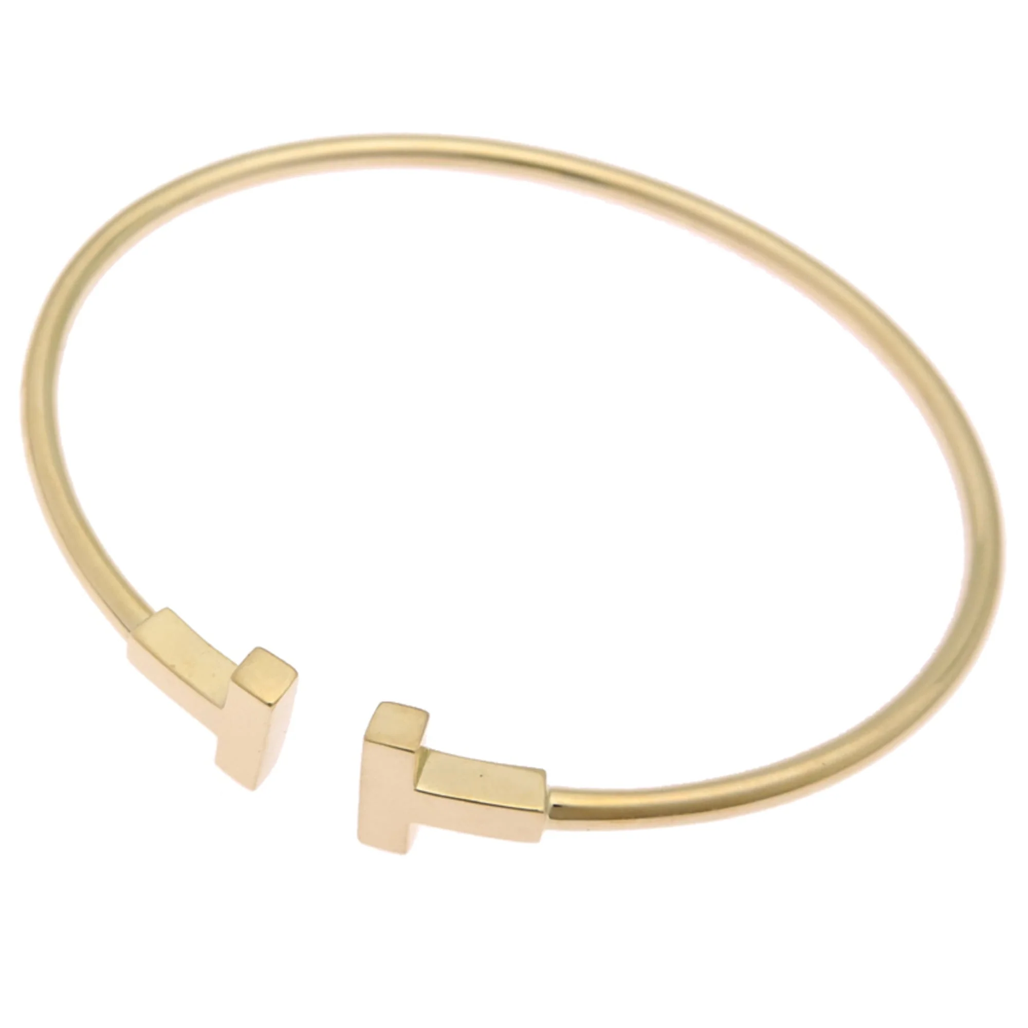 T Wire Bracelet 18K Yellow Gold Small - Image 2