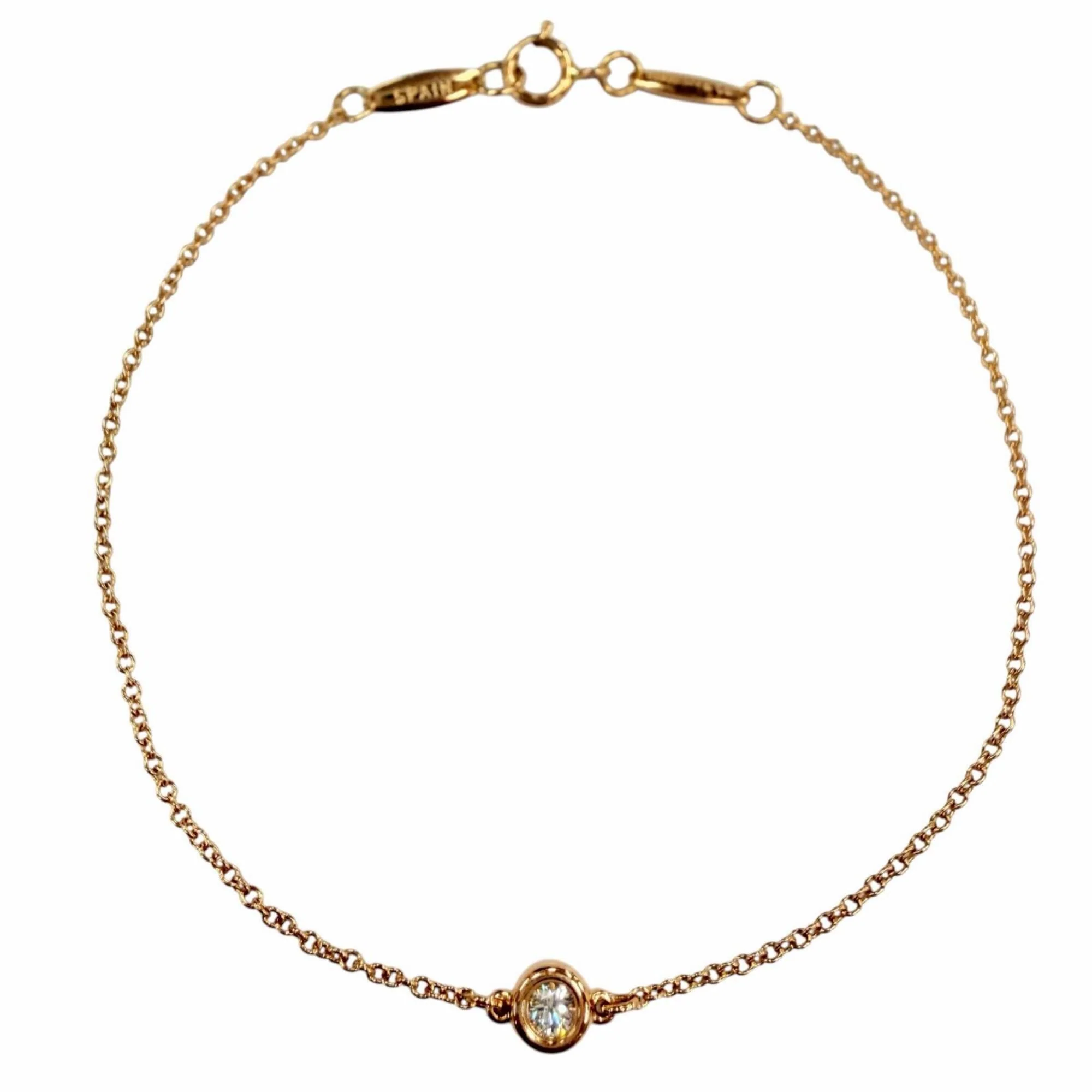Tiffany By the Yard Elsa Peretti Watch 18K Rose Gold with Diamond