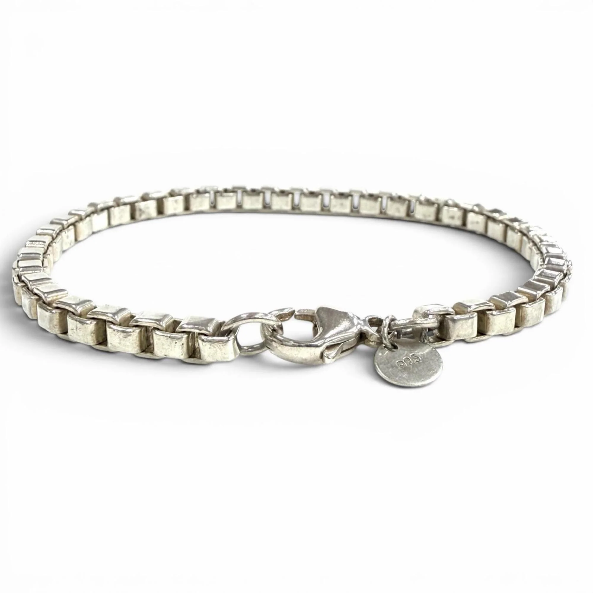 Venetian Link Bracelet Sterling Silver - Image 3