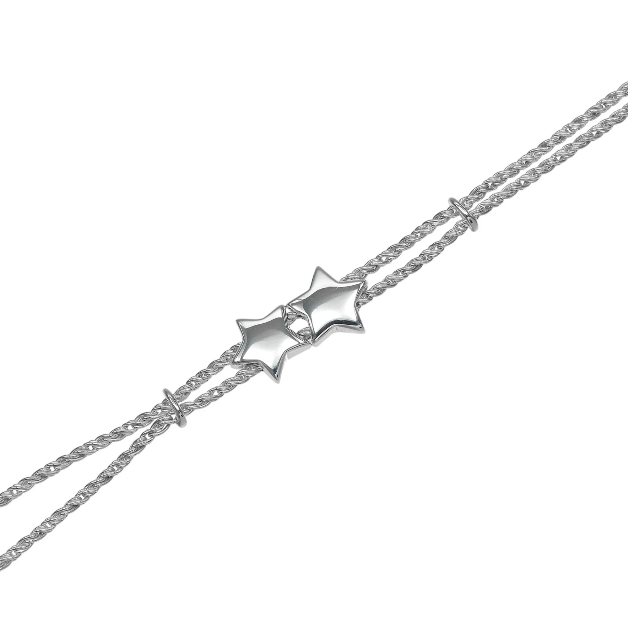 Vintage Star Charm Bracelet Sterling Silver - Image 5
