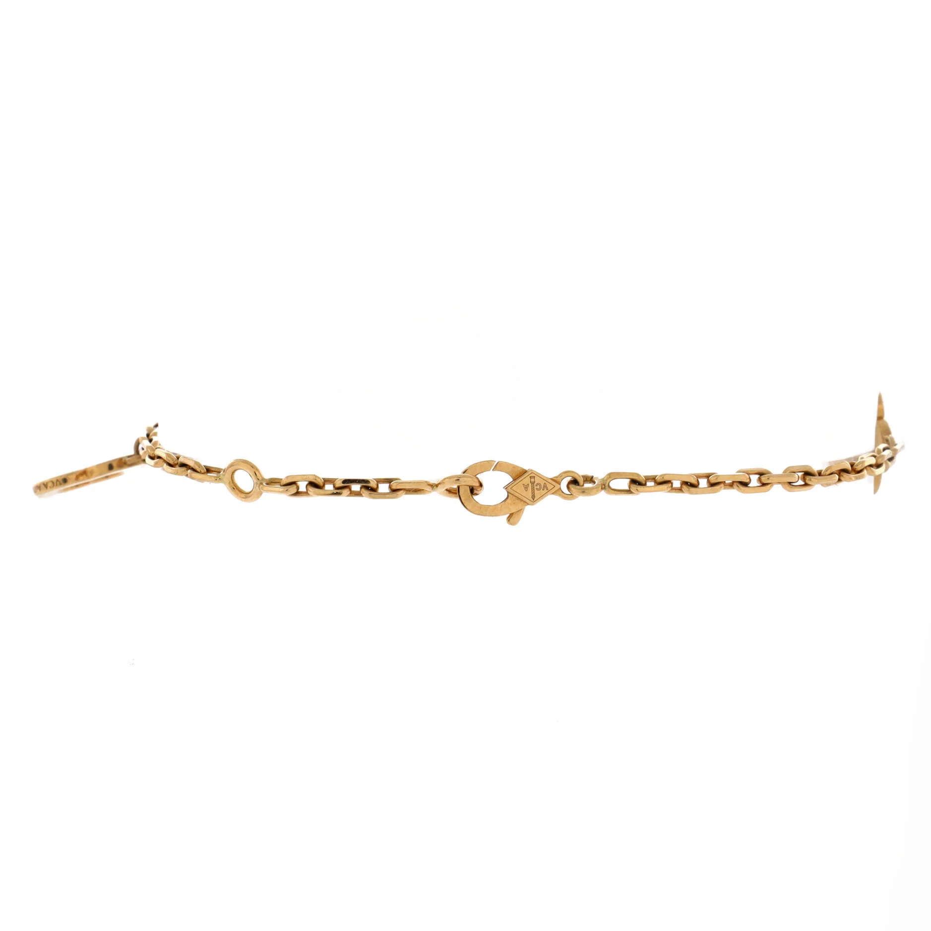 Byzantine Alhambra 3 Motifs Bracelet 18K Yellow Gold - Image 2