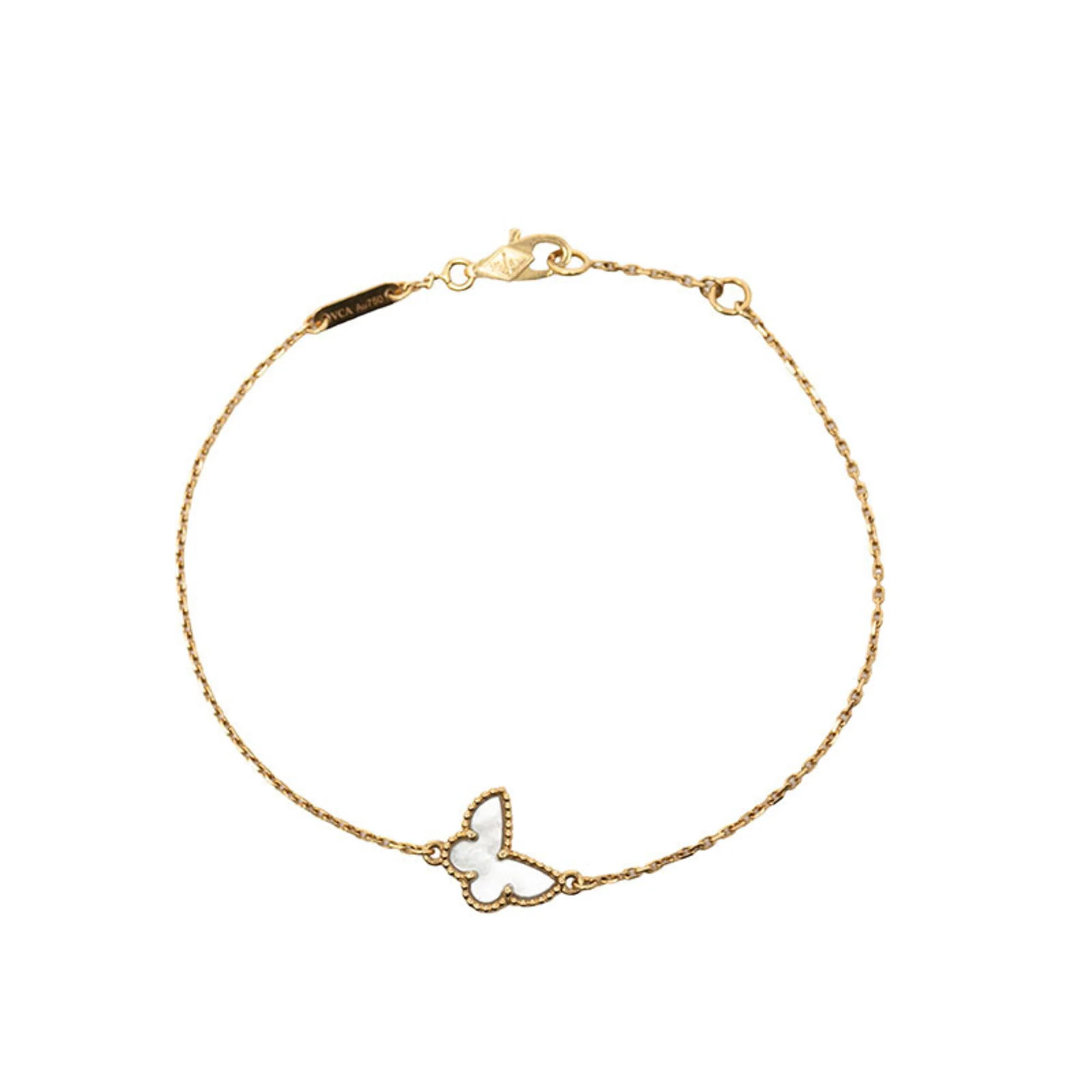 Charm Bracelet 18K Yellow Gold With Mother Of Pearl - Image 2