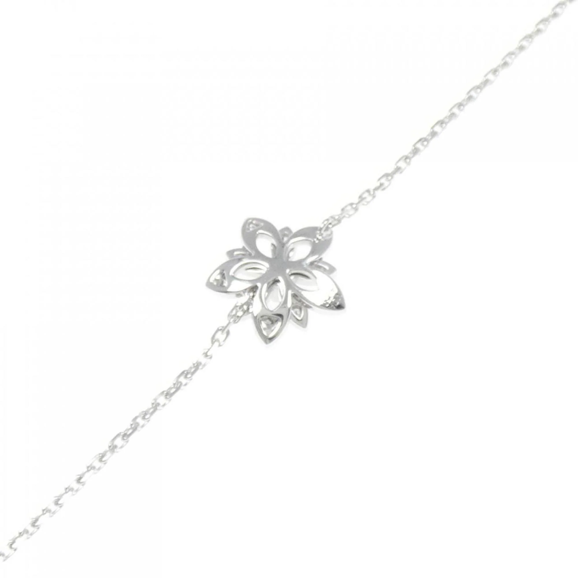 Lotus Mini Bracelet 18K White Gold with Diamond - Image 2
