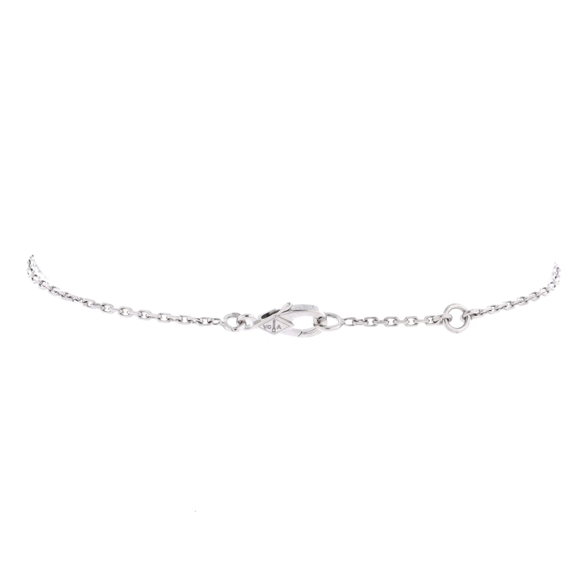 Lotus Openwork Bracelet 18K White Gold with Diamonds Mini - Image 3