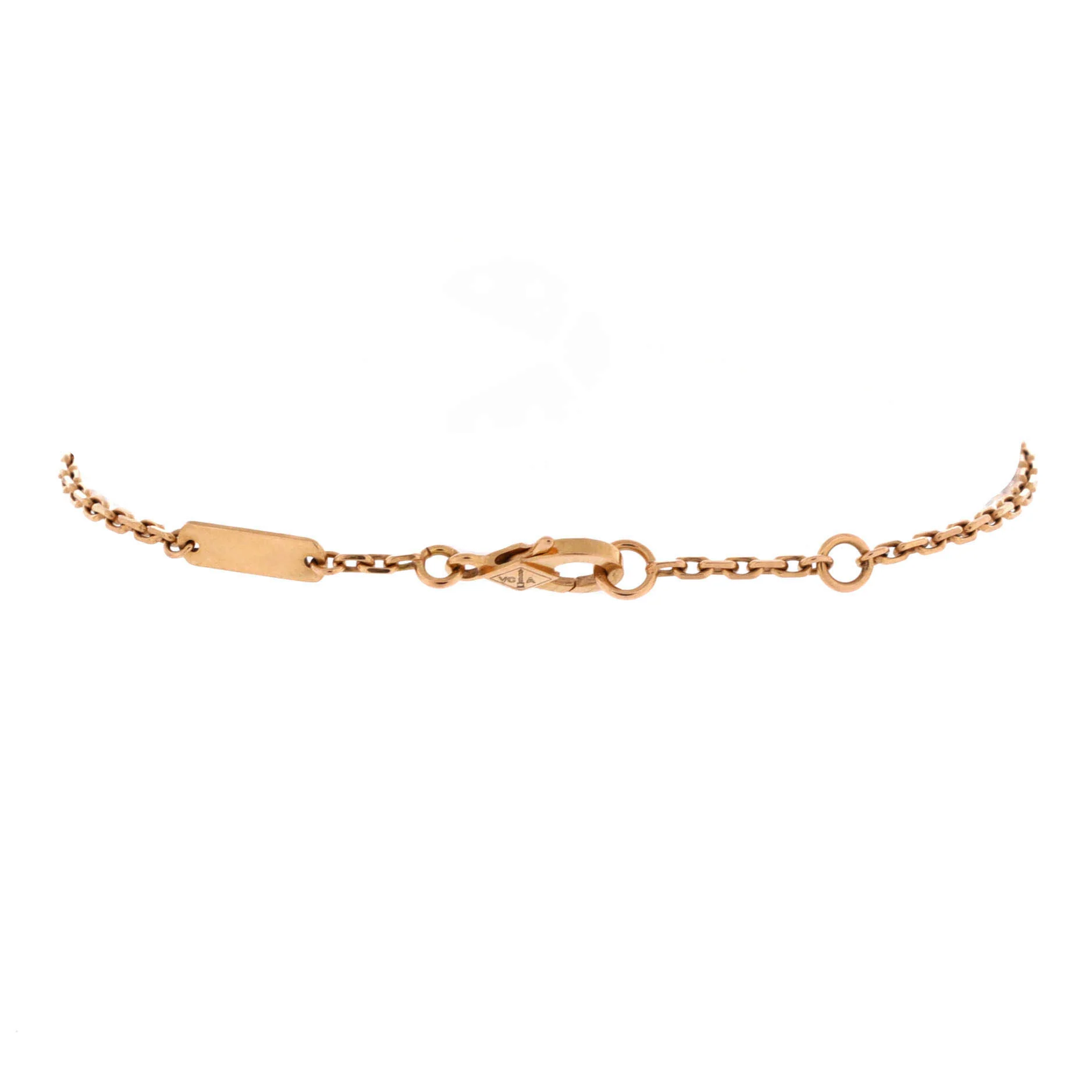 Lucky Spring Open Wings Ladybug Bracelet 18K Rose Gold with Carnelian and Onyx - Image 3