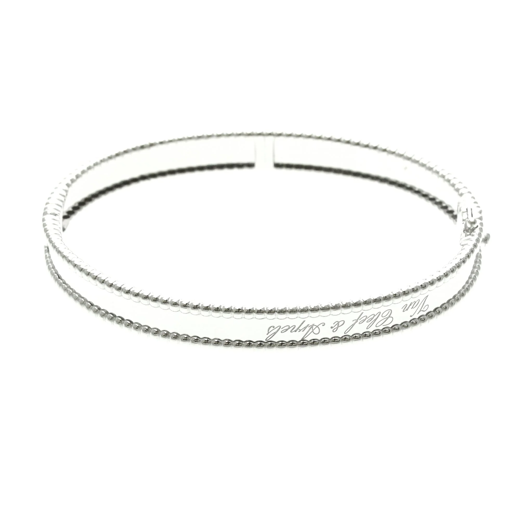 Perle Signature Bracelet 18K White Gold - Image 4