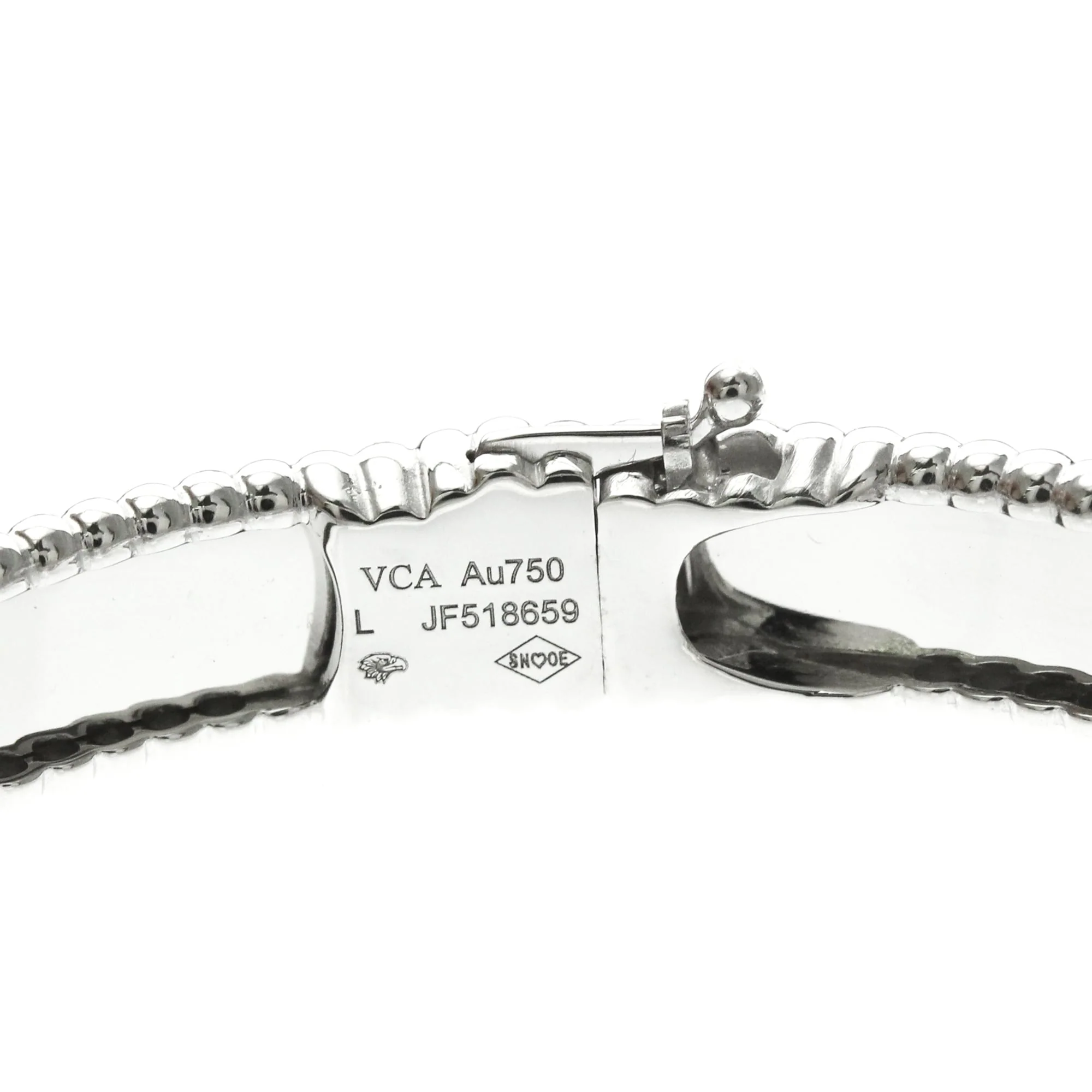 Perle Signature Bracelet 18K White Gold - Image 9