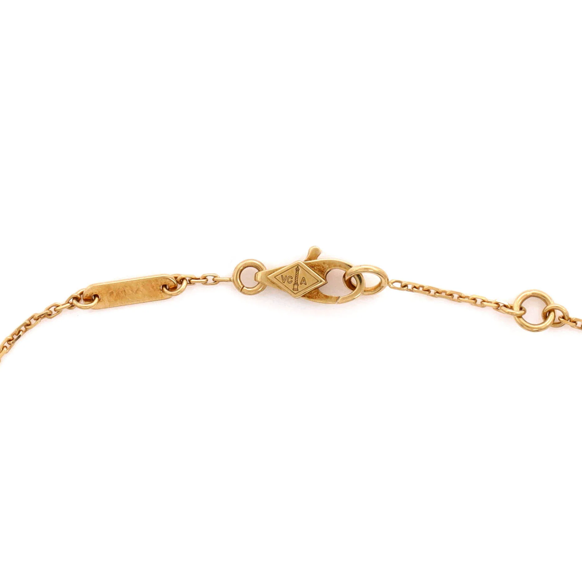 Sweet Alhambra Bracelet 18K Yellow Gold and Mother of Pearl - Image 4