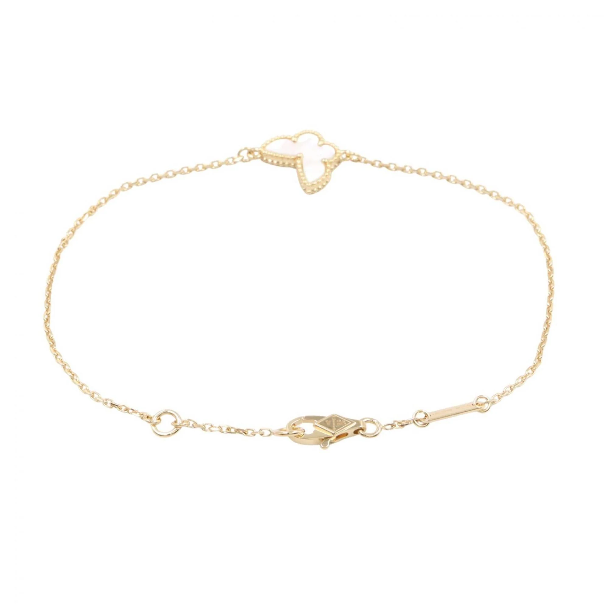 Sweet Papillon Bracelet 18K Yellow Gold with Mother of Pearl - Image 2