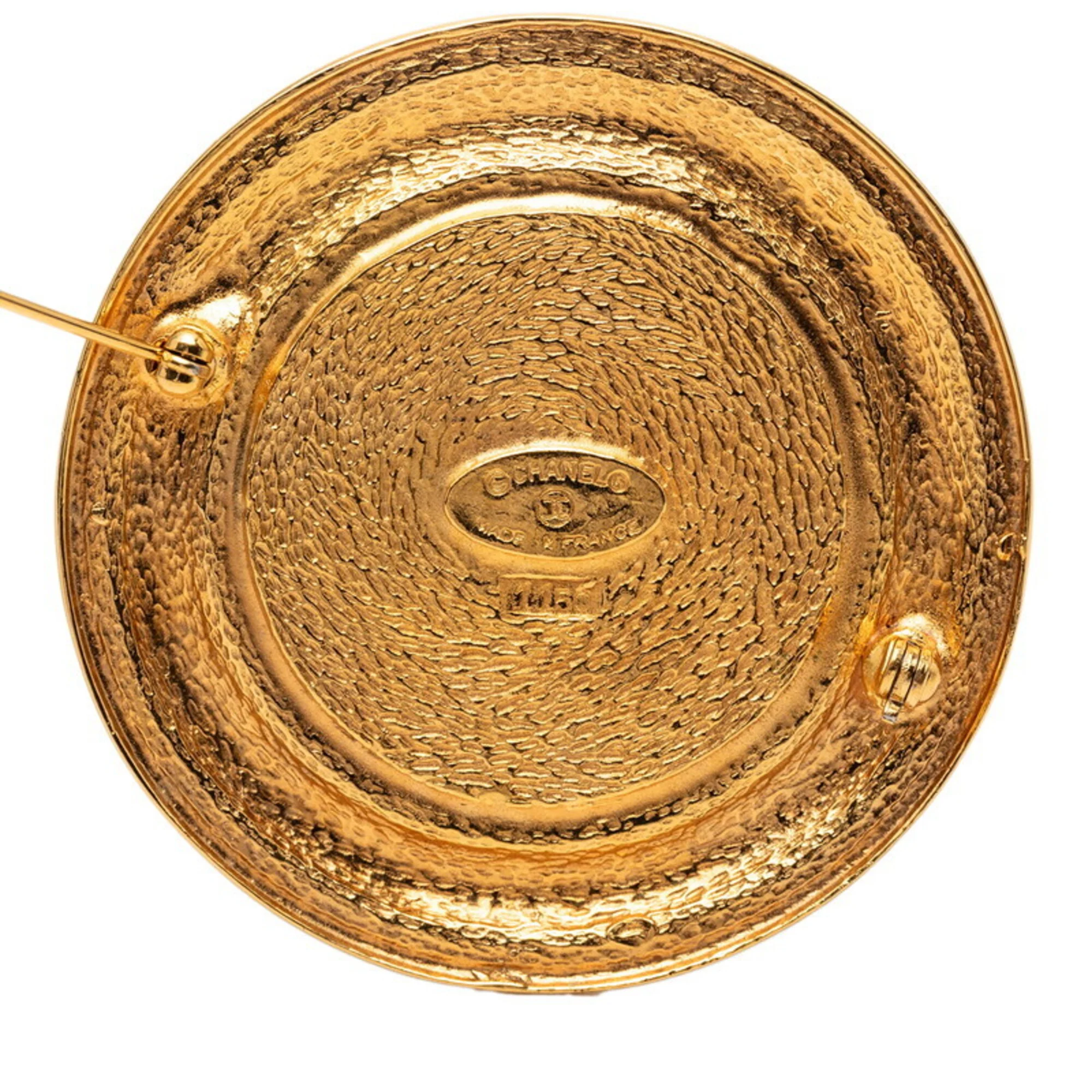 31 Rue Cambon Paris Brooch Gold - Image 3