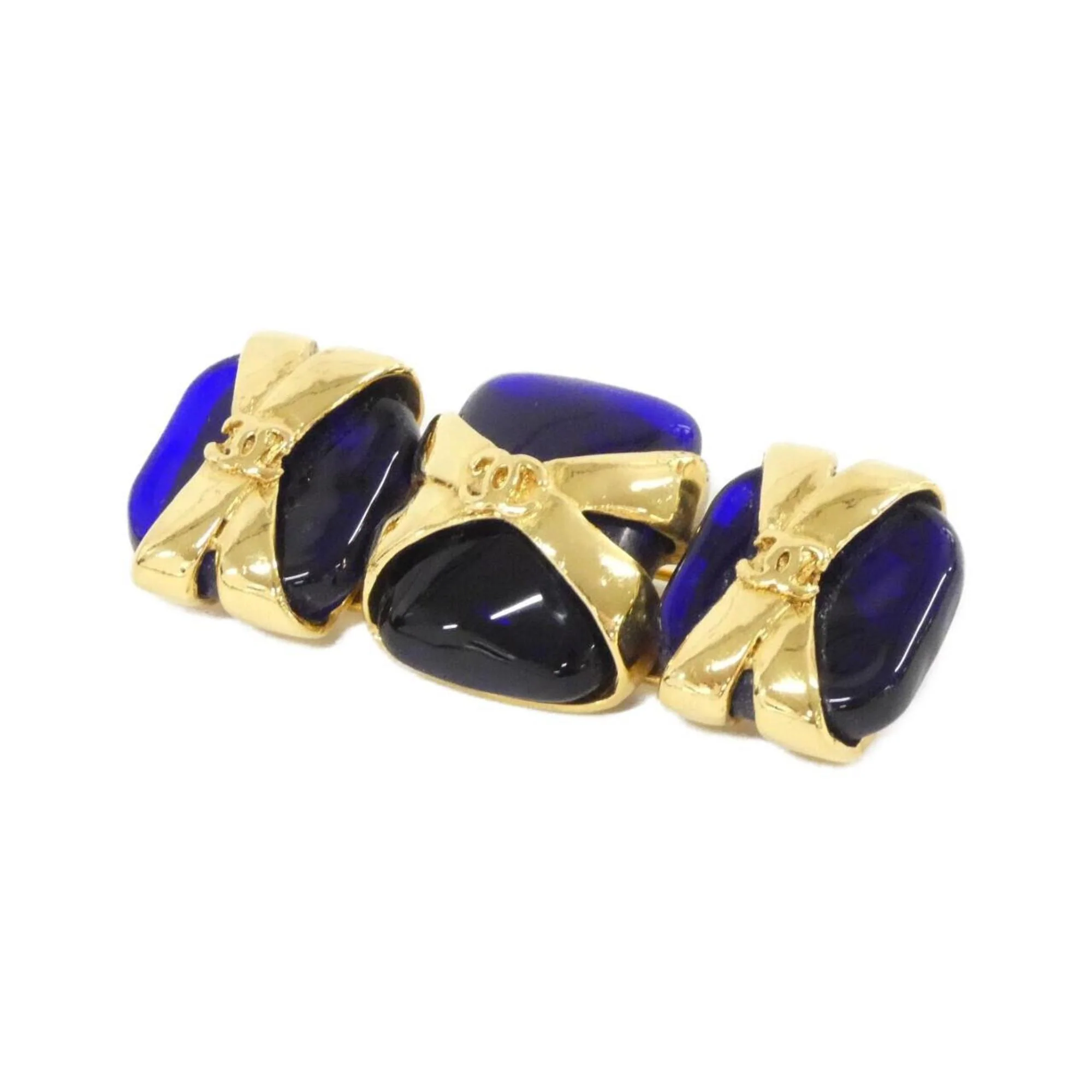 Brooch Blue and Gold
