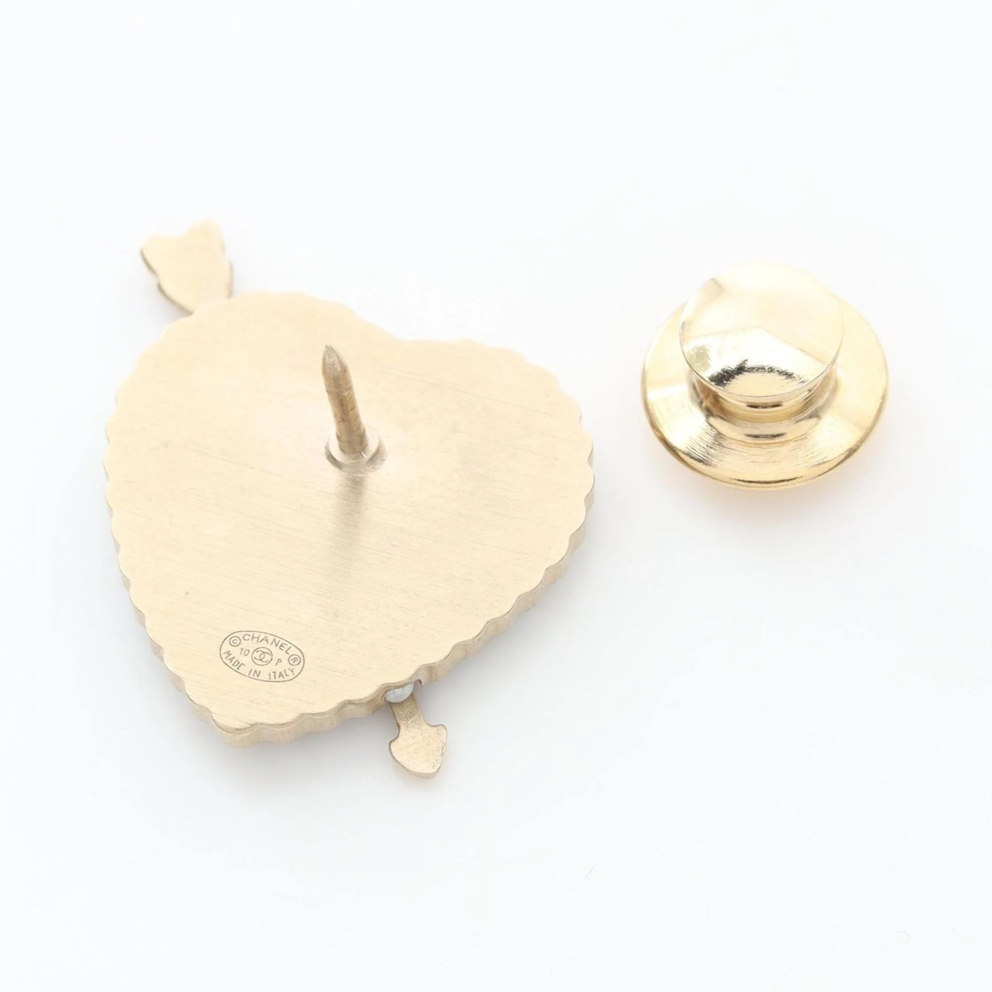 Brooch Gold and Artificial Pearl - Image 2