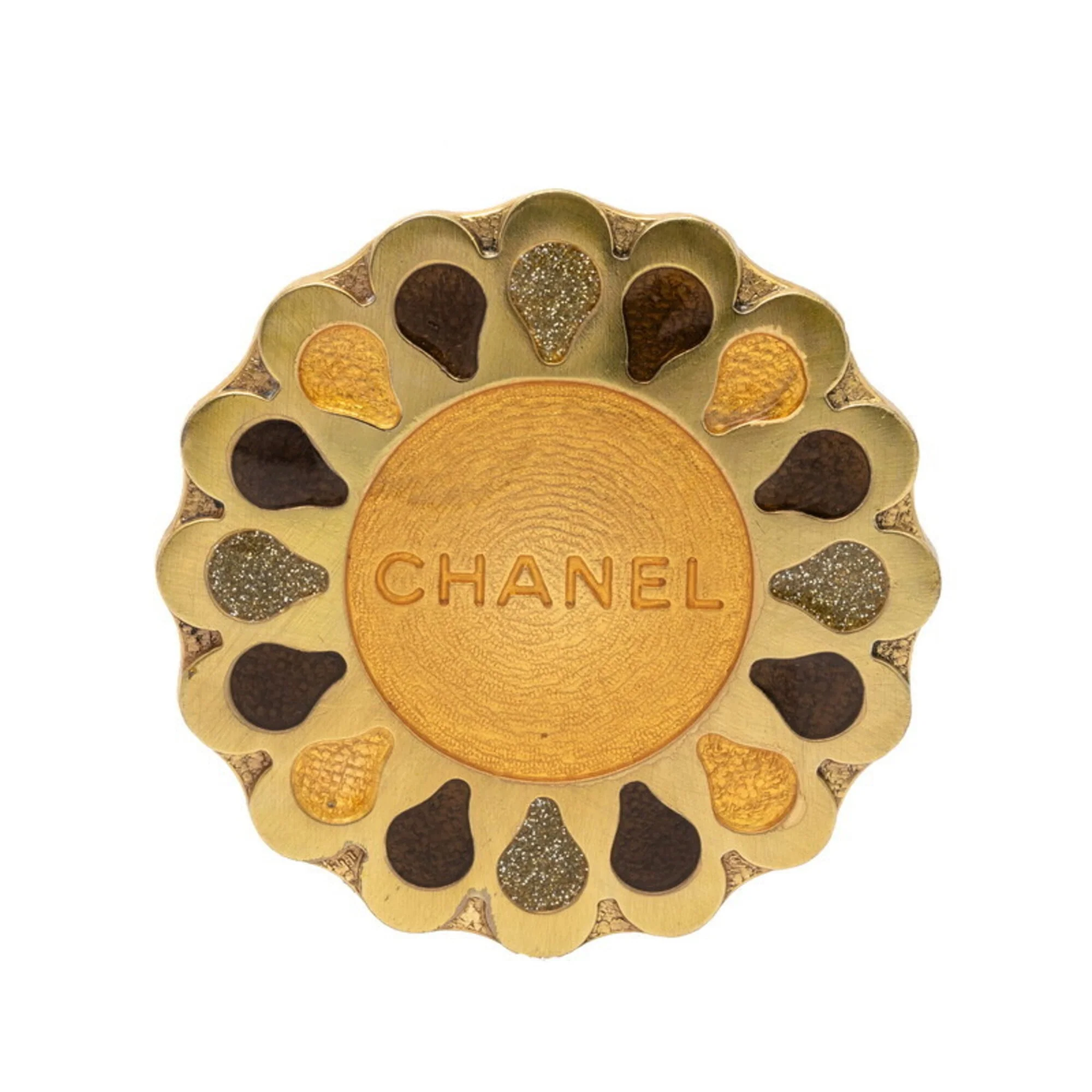 Brooch Gold-Tone Metal