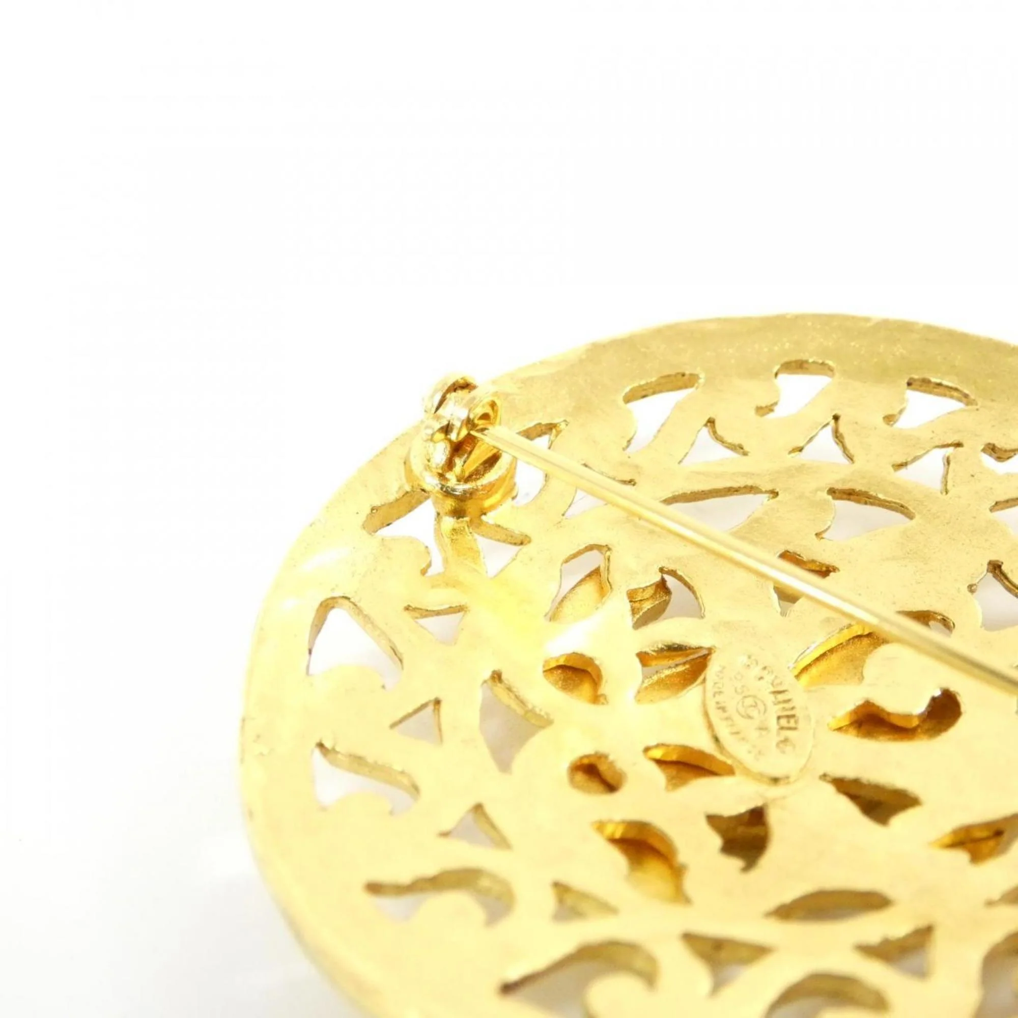 Brooch Gold-Tone Metal - Image 3