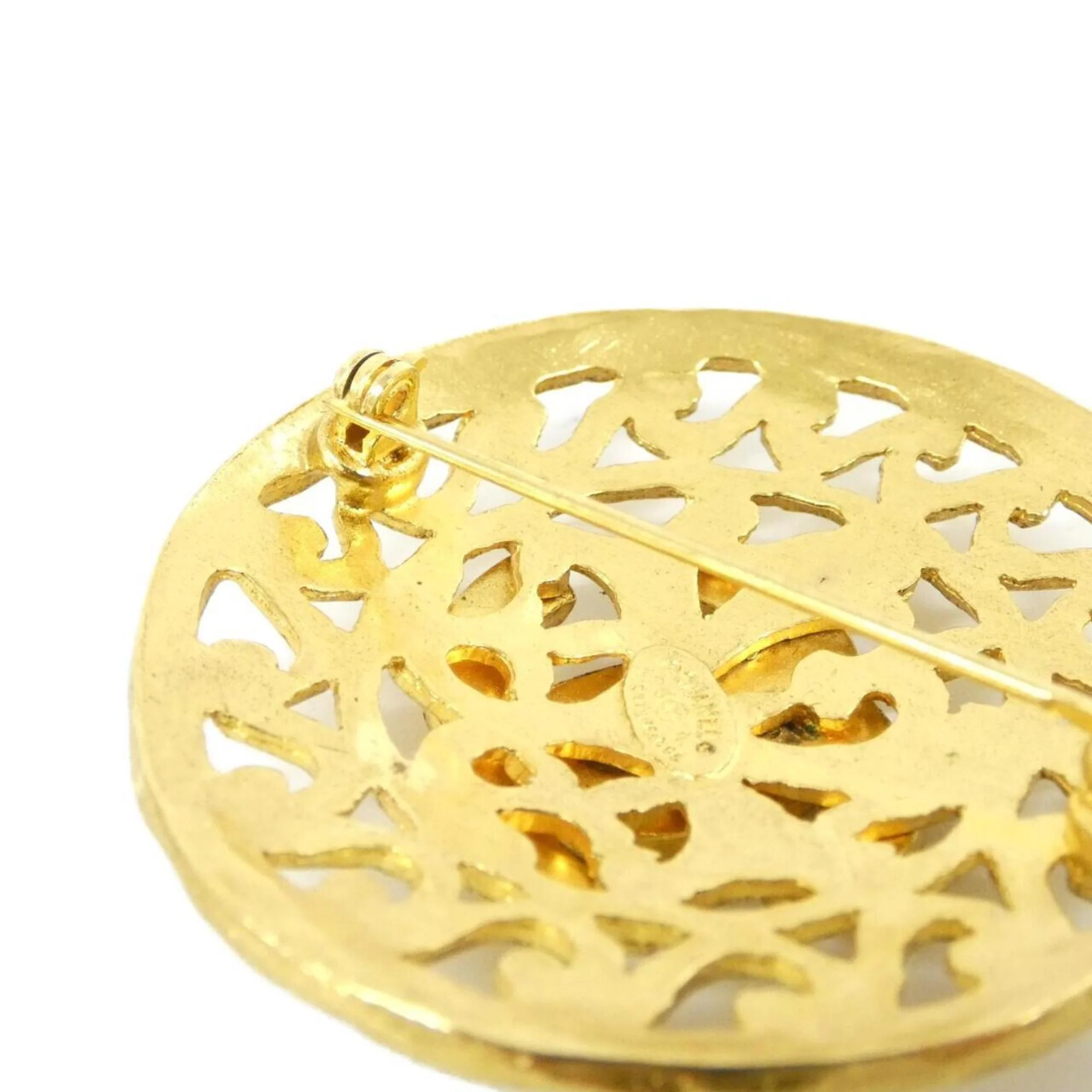 Brooch Gold-Tone Metal - Image 3