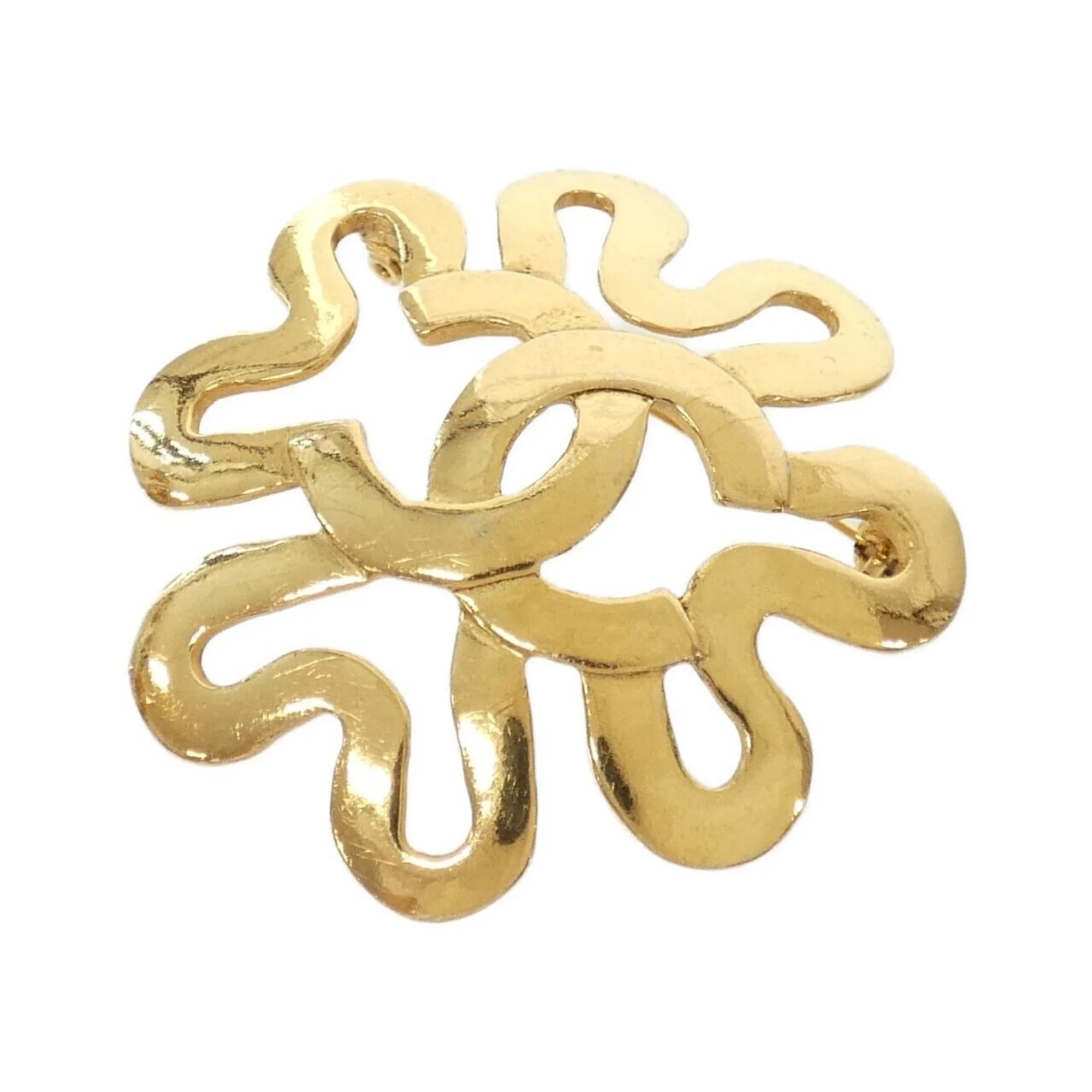 Brooch Gold-Tone Metal