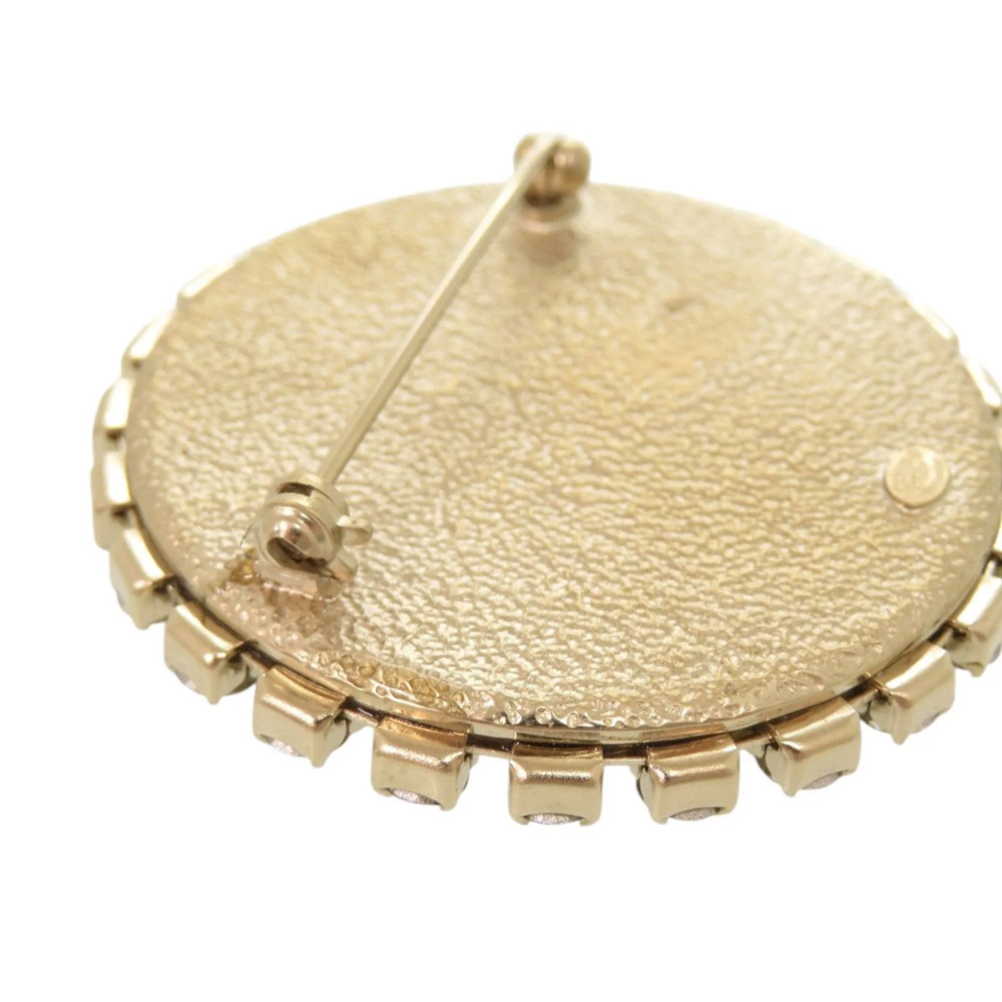 Brooch Metal and Rhinestone White - Image 7