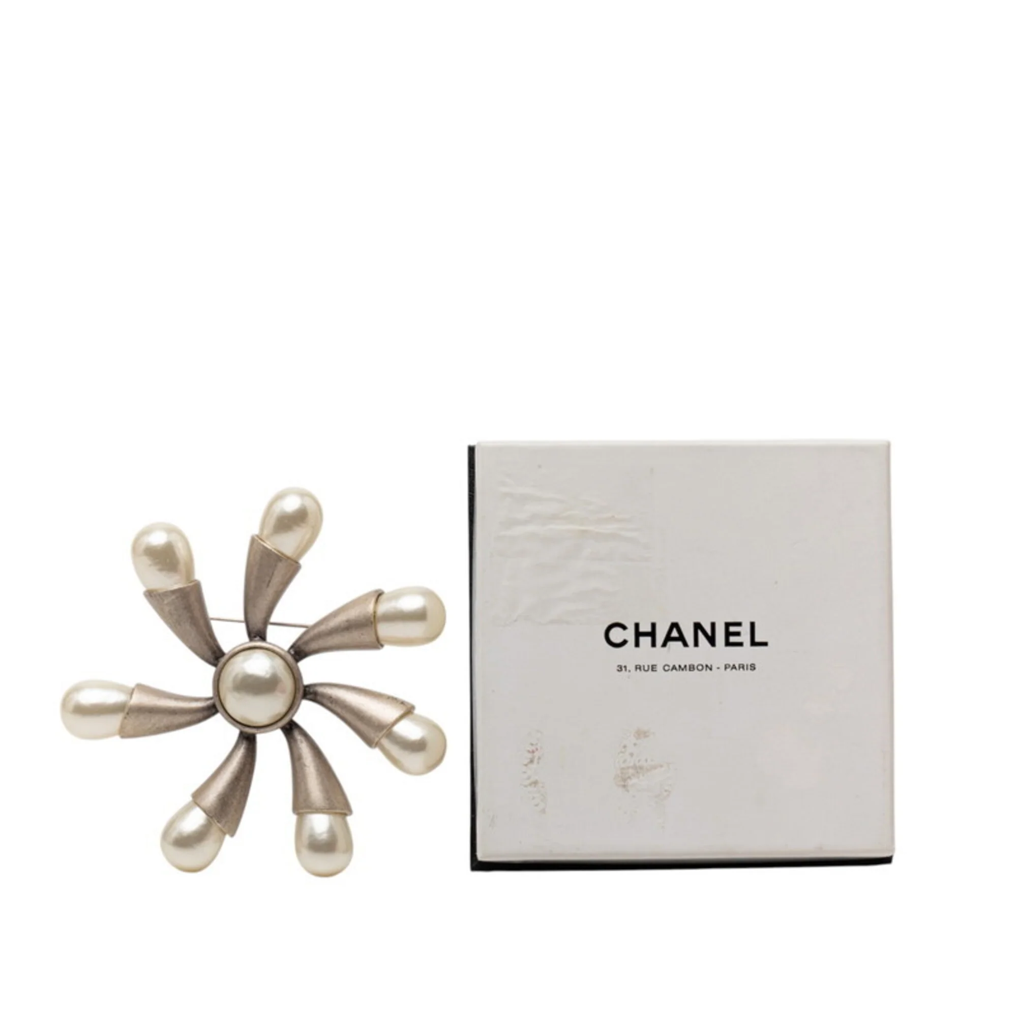 Brooch Metal with Artificial Pearl - Image 4