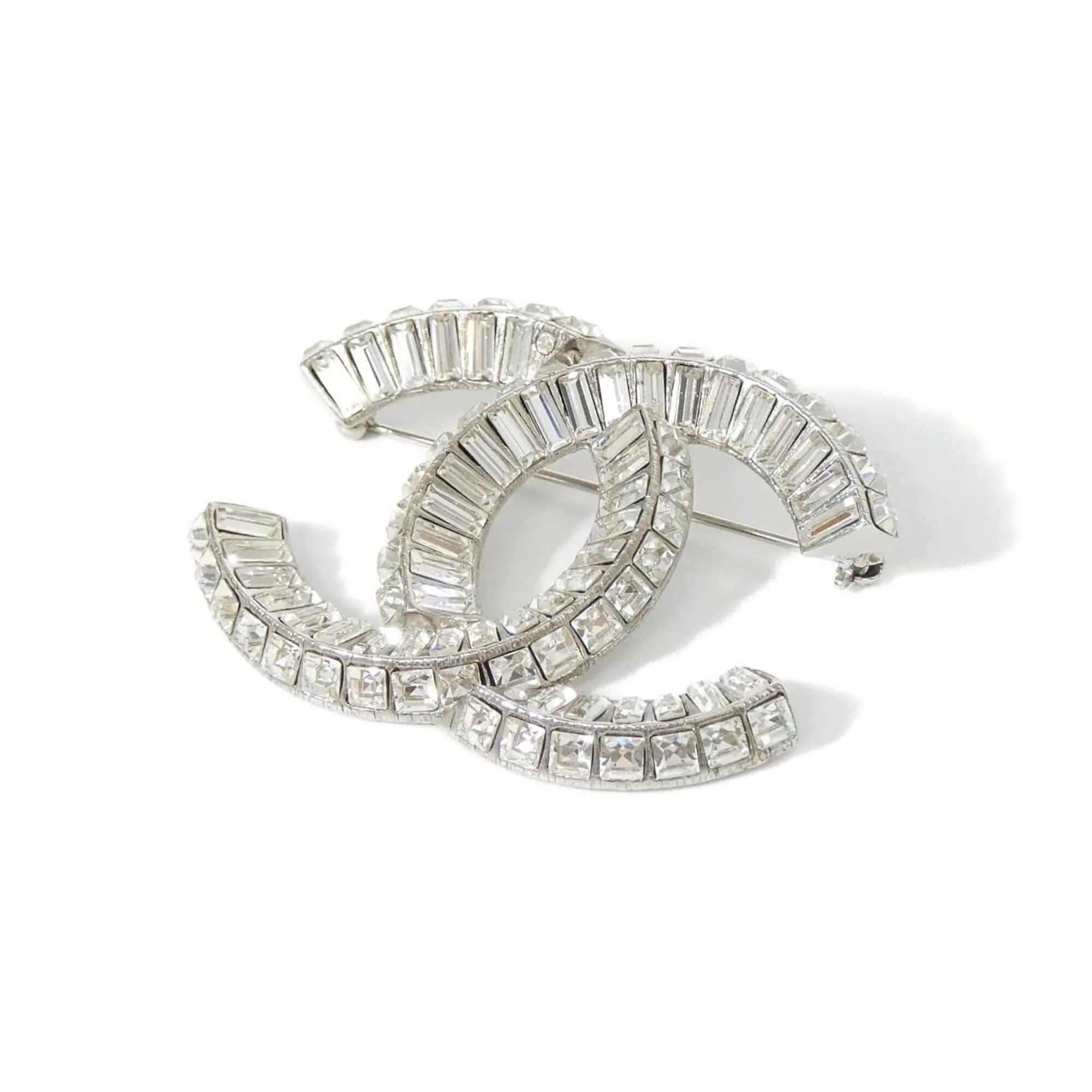 Brooch Silver-Tone Metal