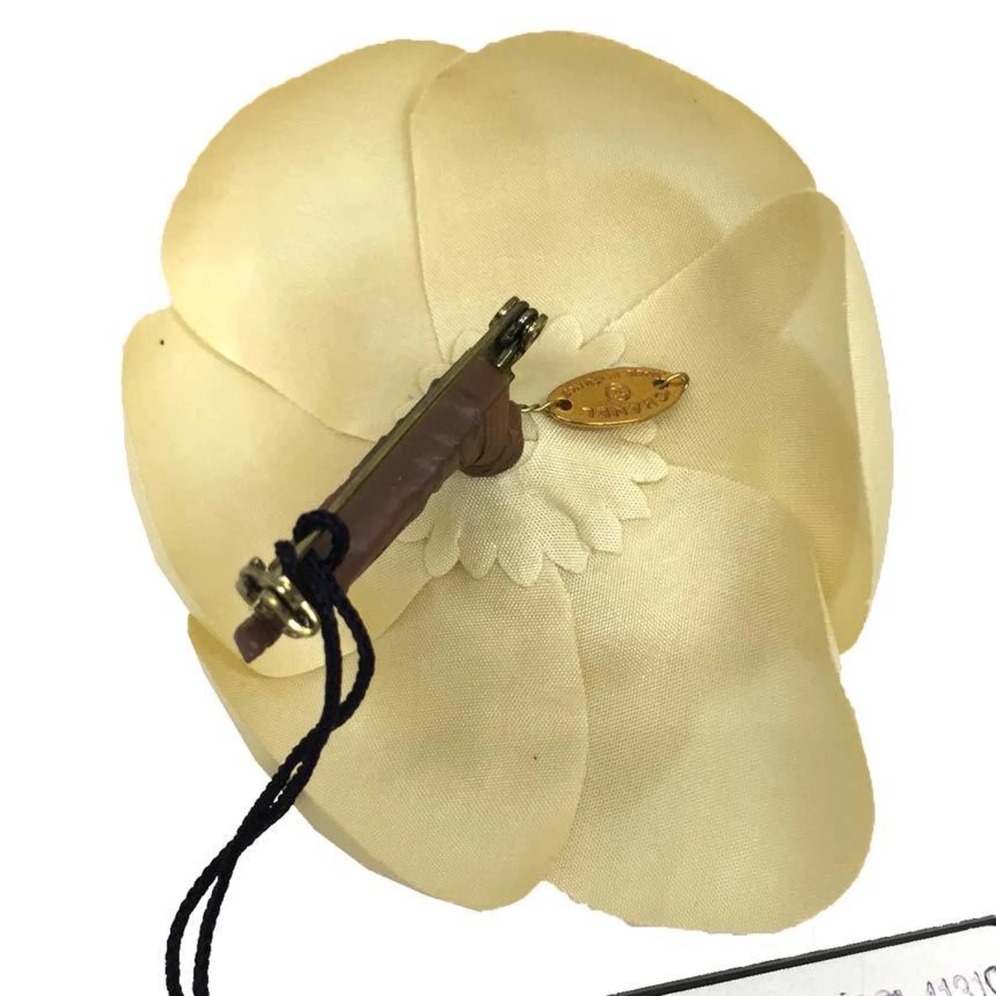 Camellia Brooch Beige Ivory - Image 2