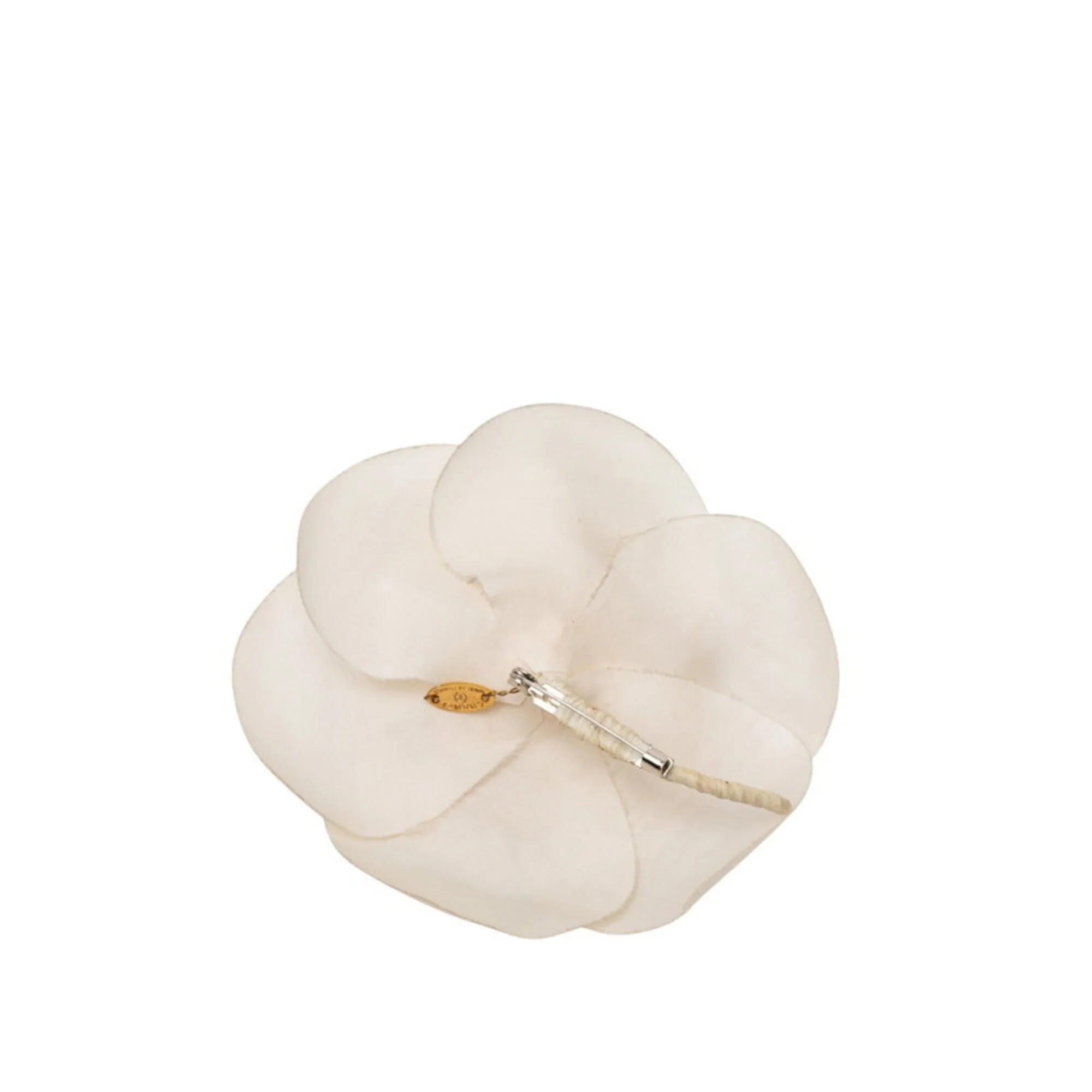 Camellia Brooch Fabric Ivory - Image 2