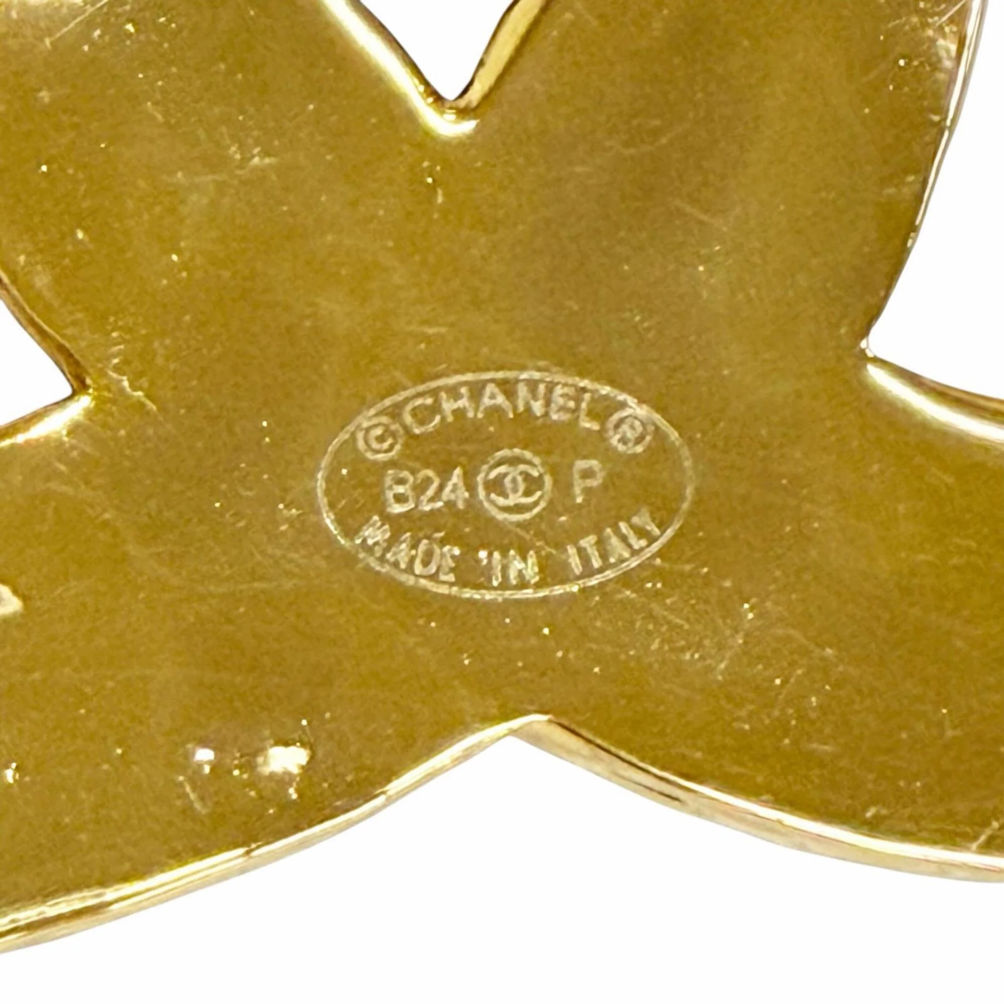 CC Logo Brooch Gold-Tone Metal - Image 5