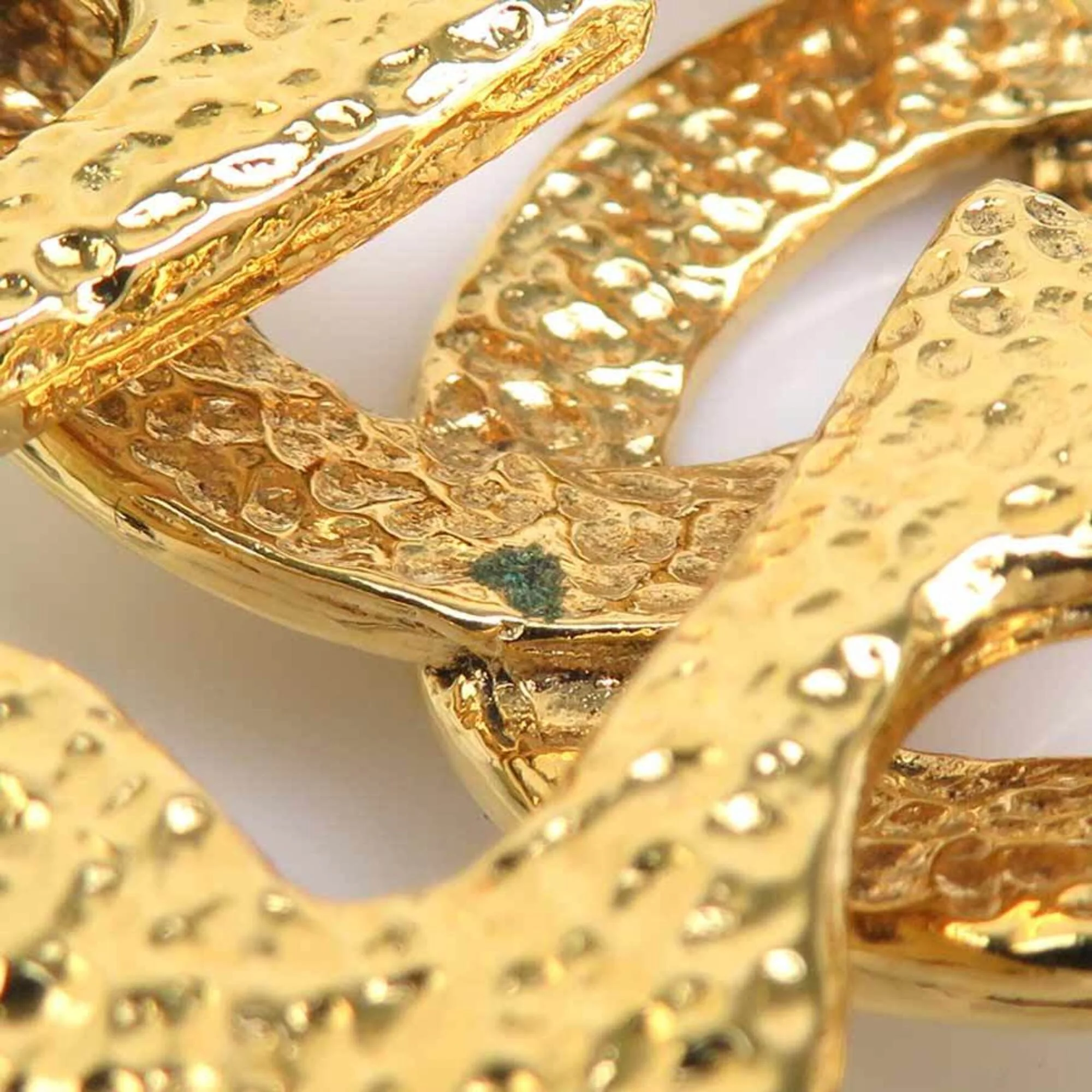 CC Logo Brooch Gold-Tone Metal - Image 9