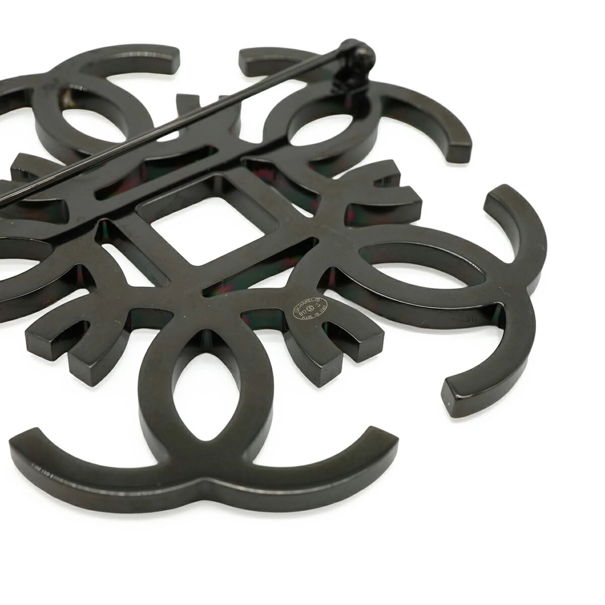 CC Logo Brooch Gold-Tone Metal - Image 6