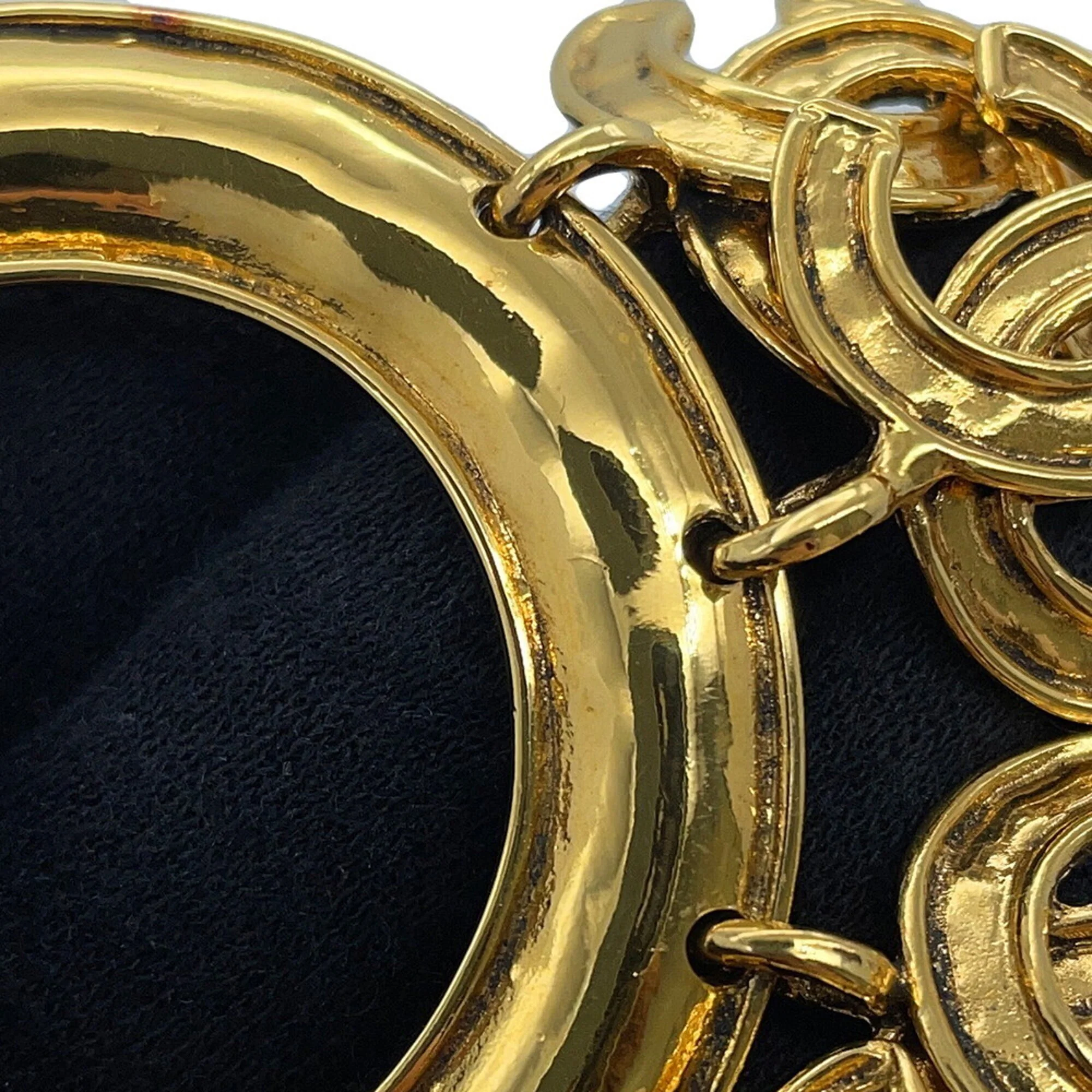 CC Logo Brooch Gold-Tone Metal - Image 6