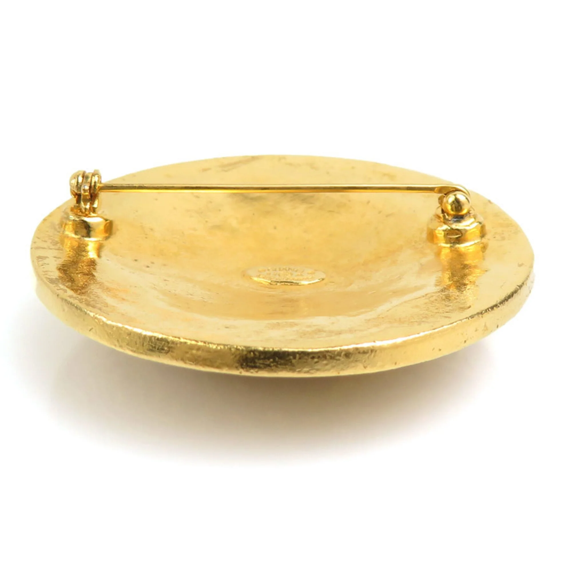 CC Logo Brooch Gold-Tone Metal - Image 5