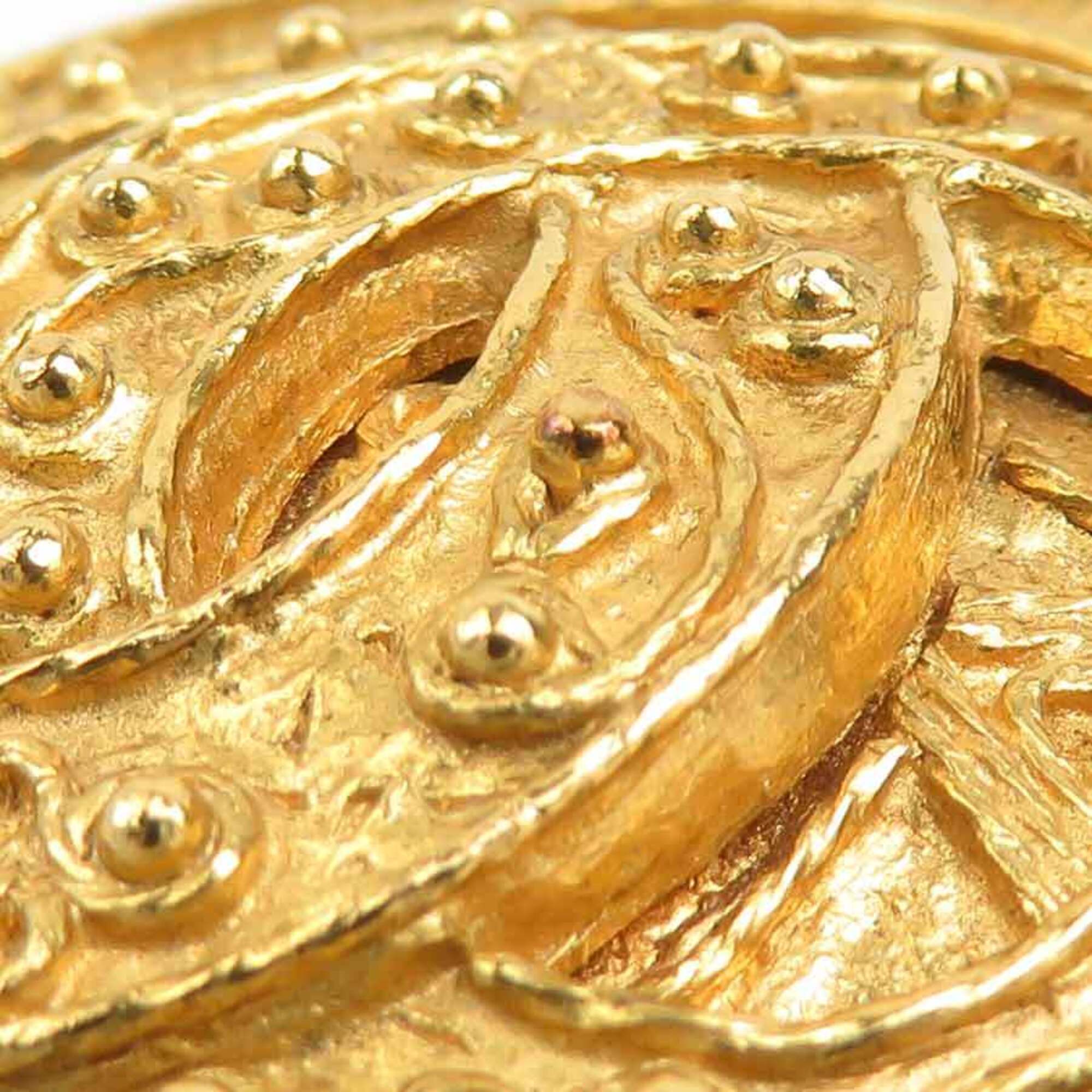 CC Logo Brooch Gold-Tone Metal - Image 7