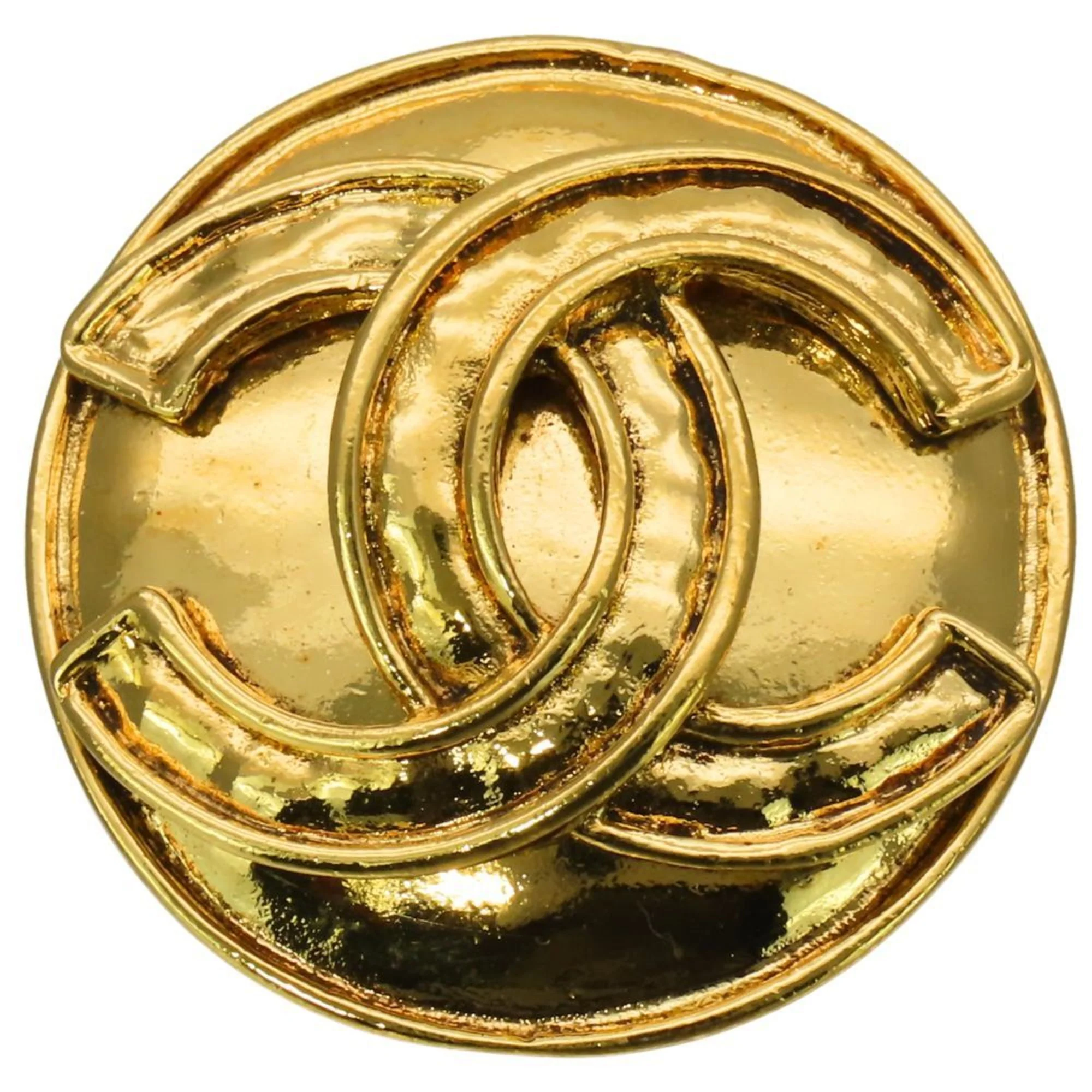 CC Logo Brooch Gold-Tone Metal - Image 8