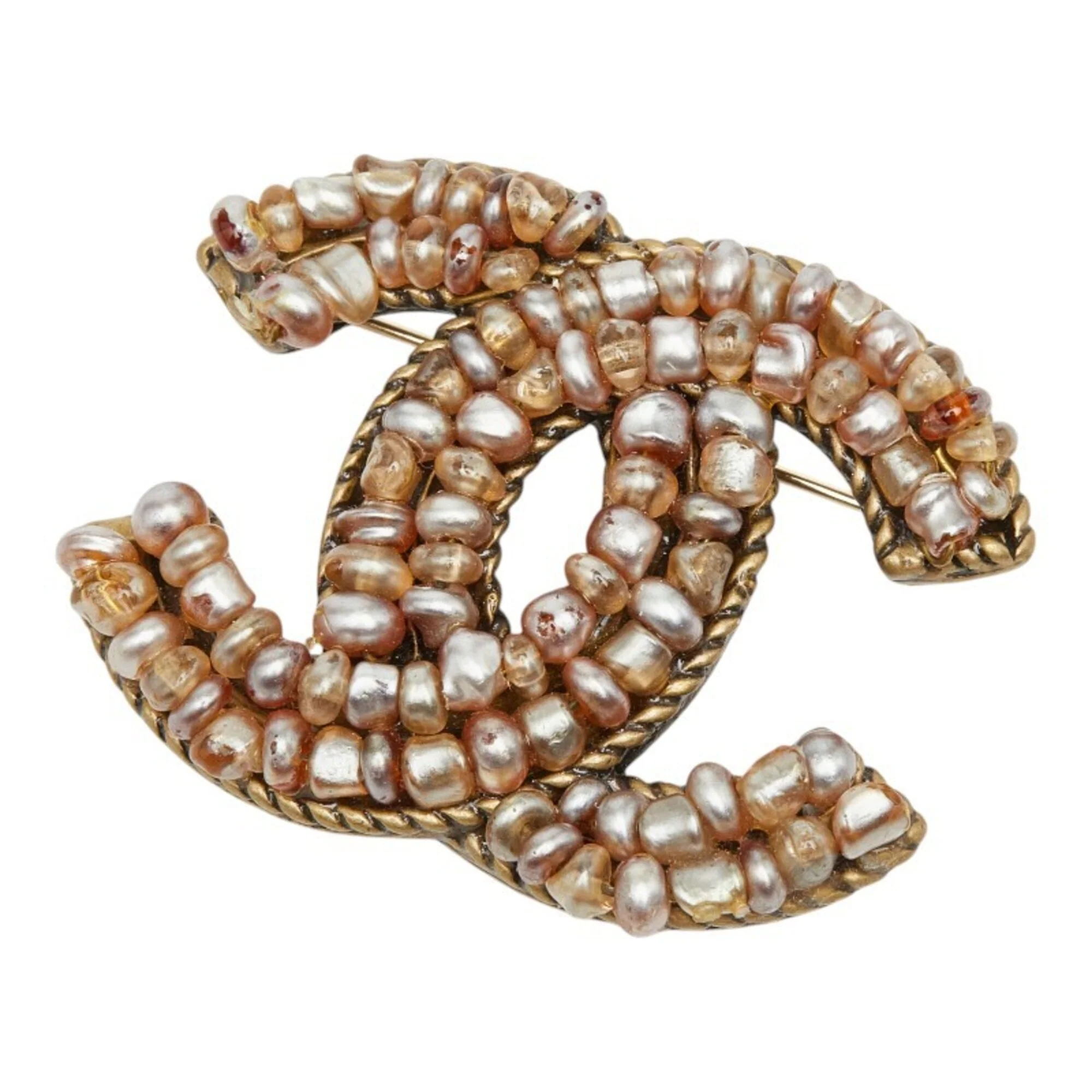 CC Logo Brooch Metal