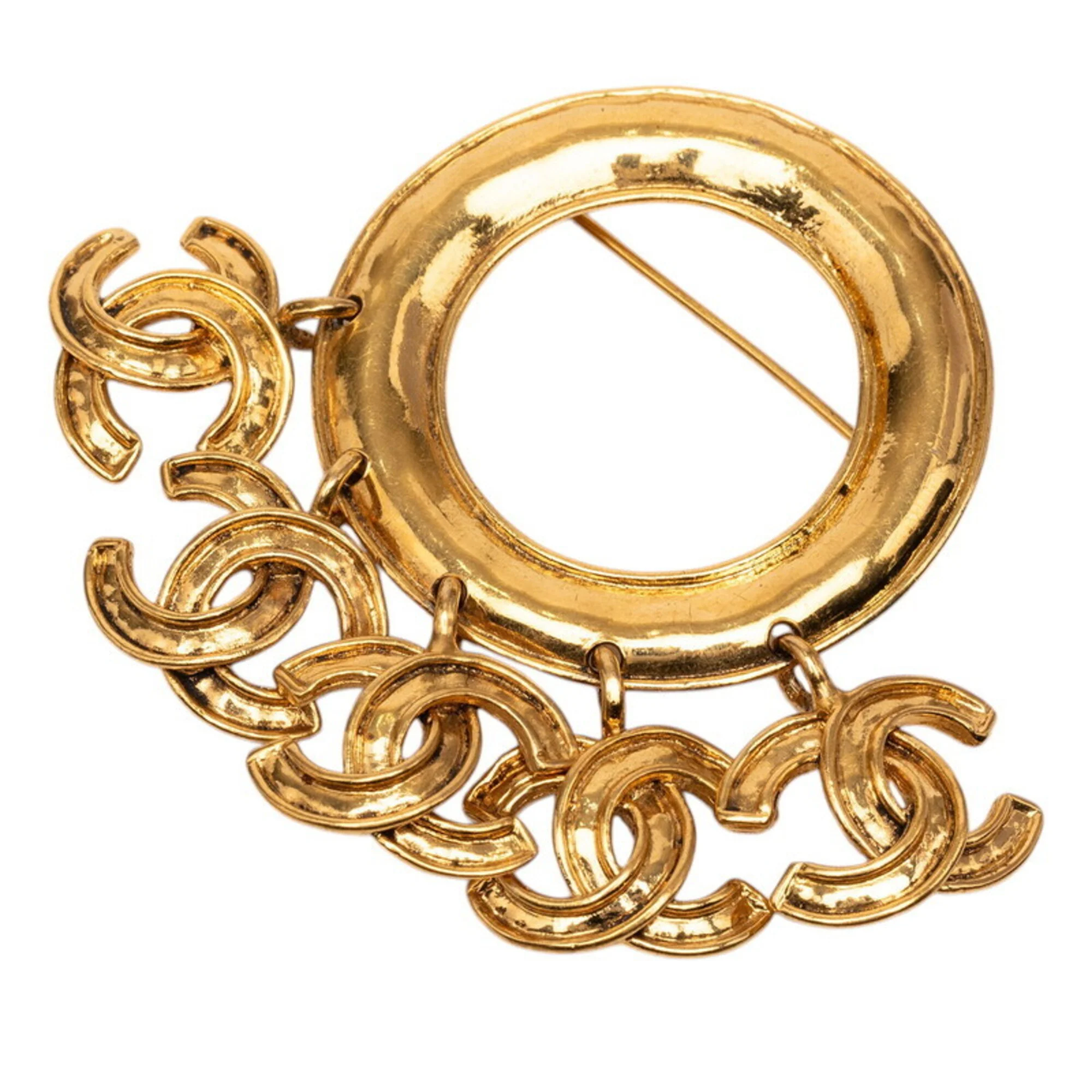CC Logo Brooch Metal