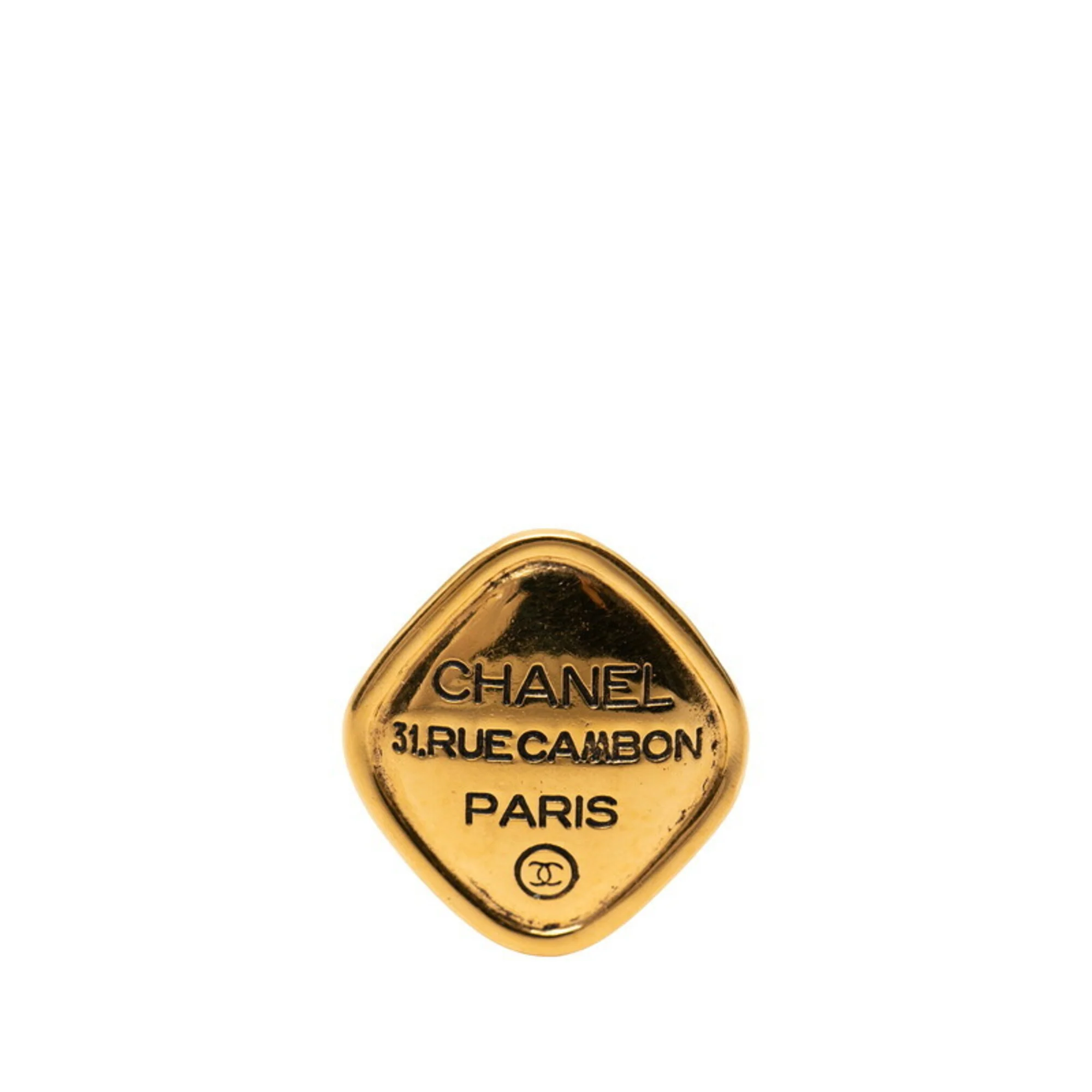 CC Logo Brooch Metal