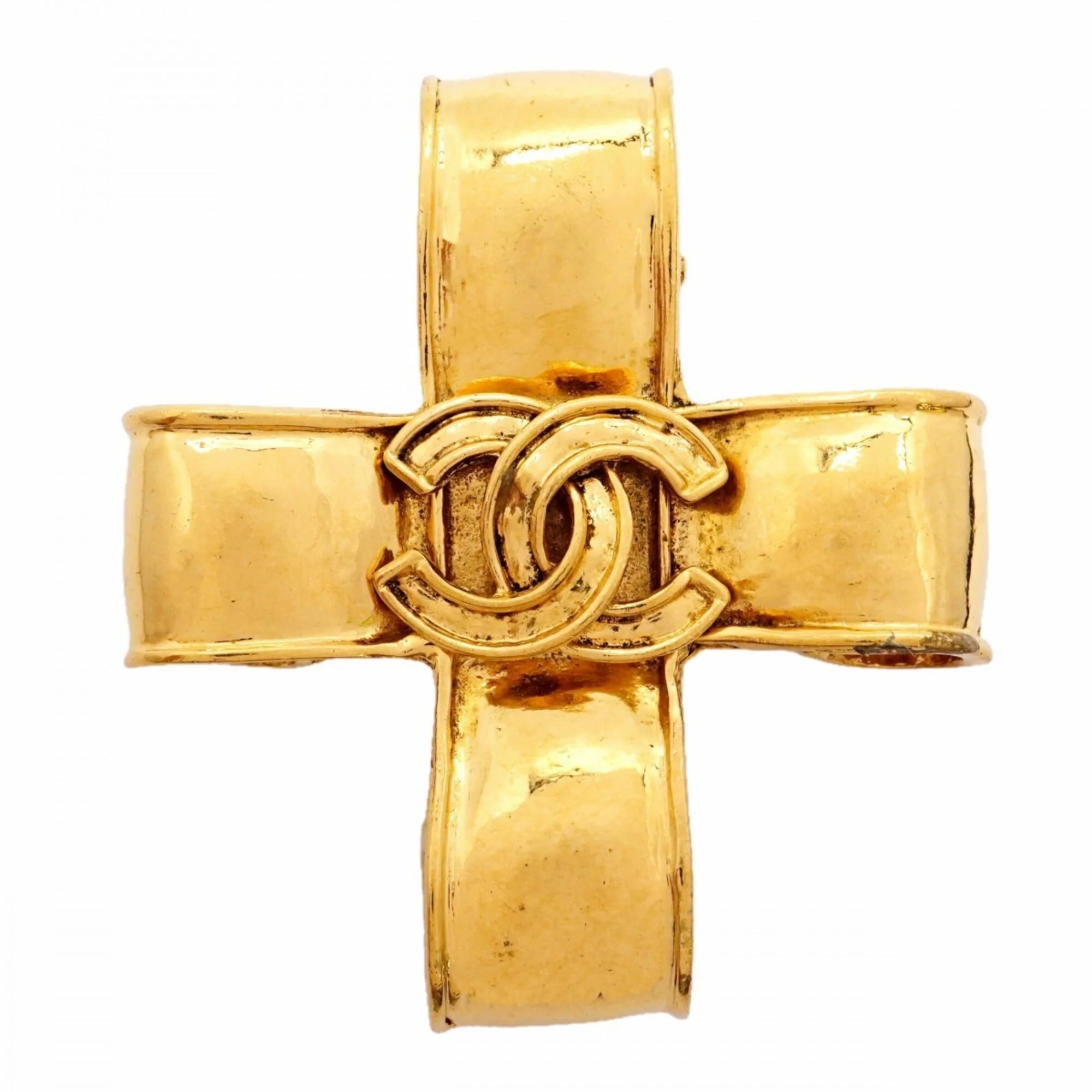 CC Logo Brooch Metal