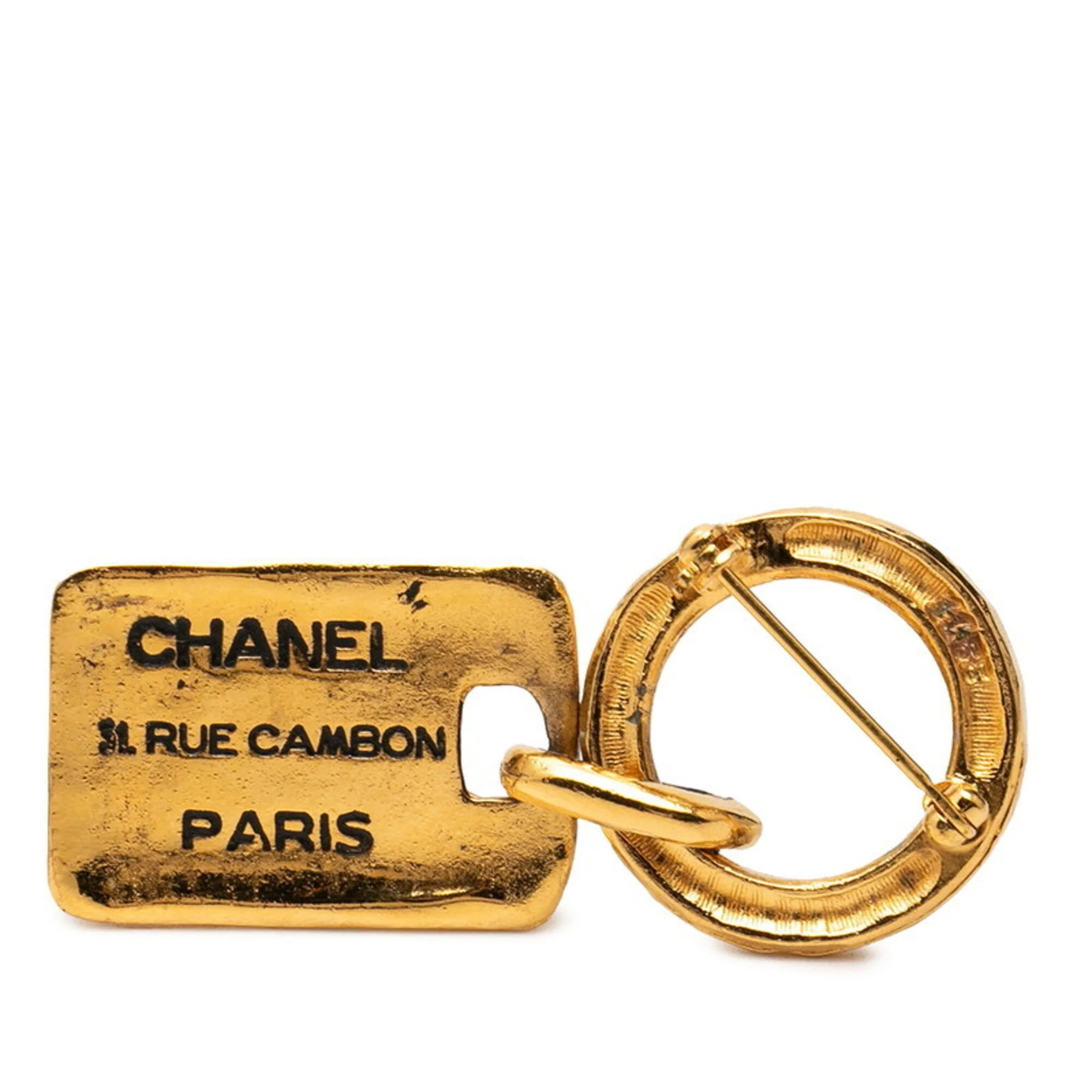 CC Logo Brooch Metal - Image 2