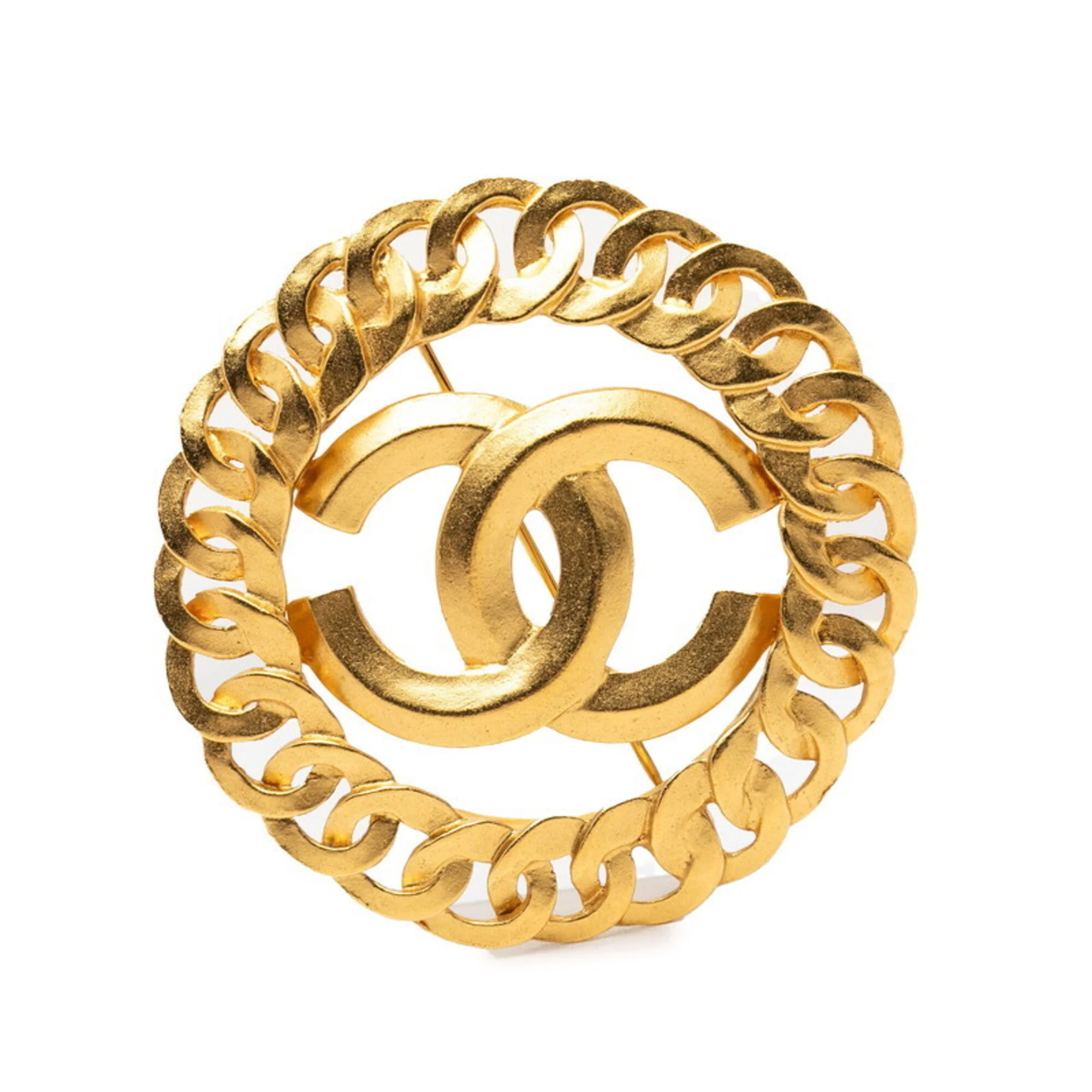 CC Logo Brooch Metal