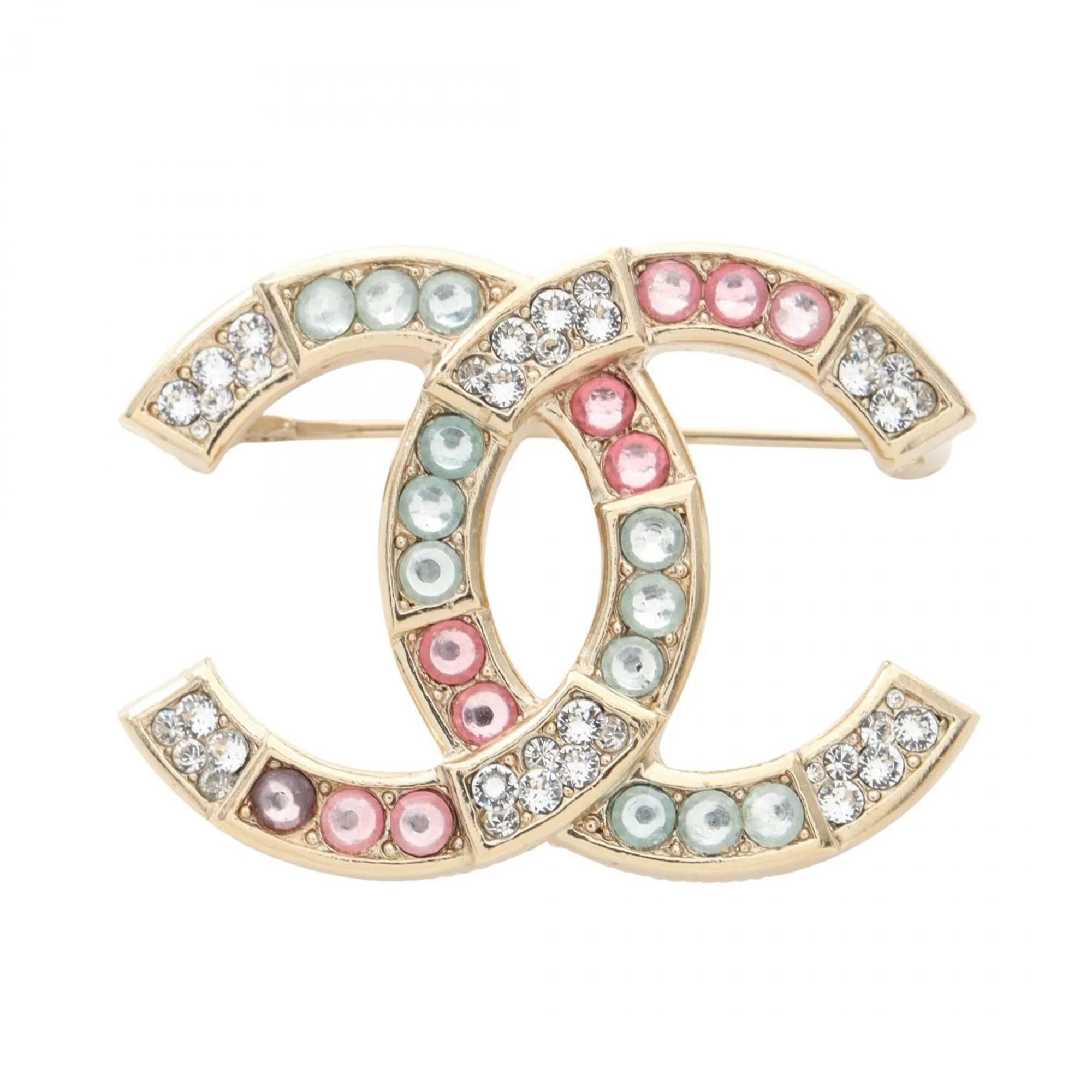 CC Logo Brooch Metal