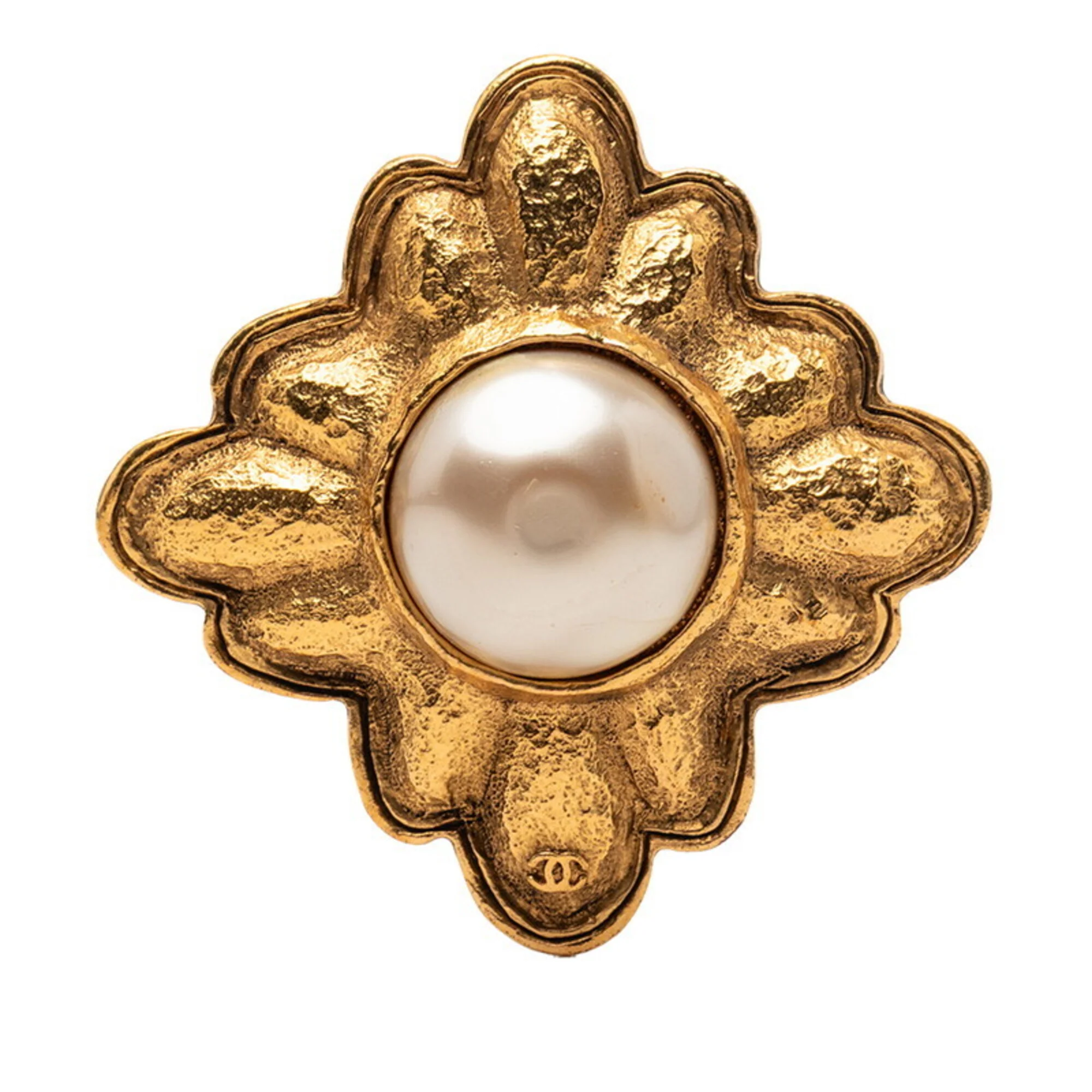 CC Logo Brooch Metal