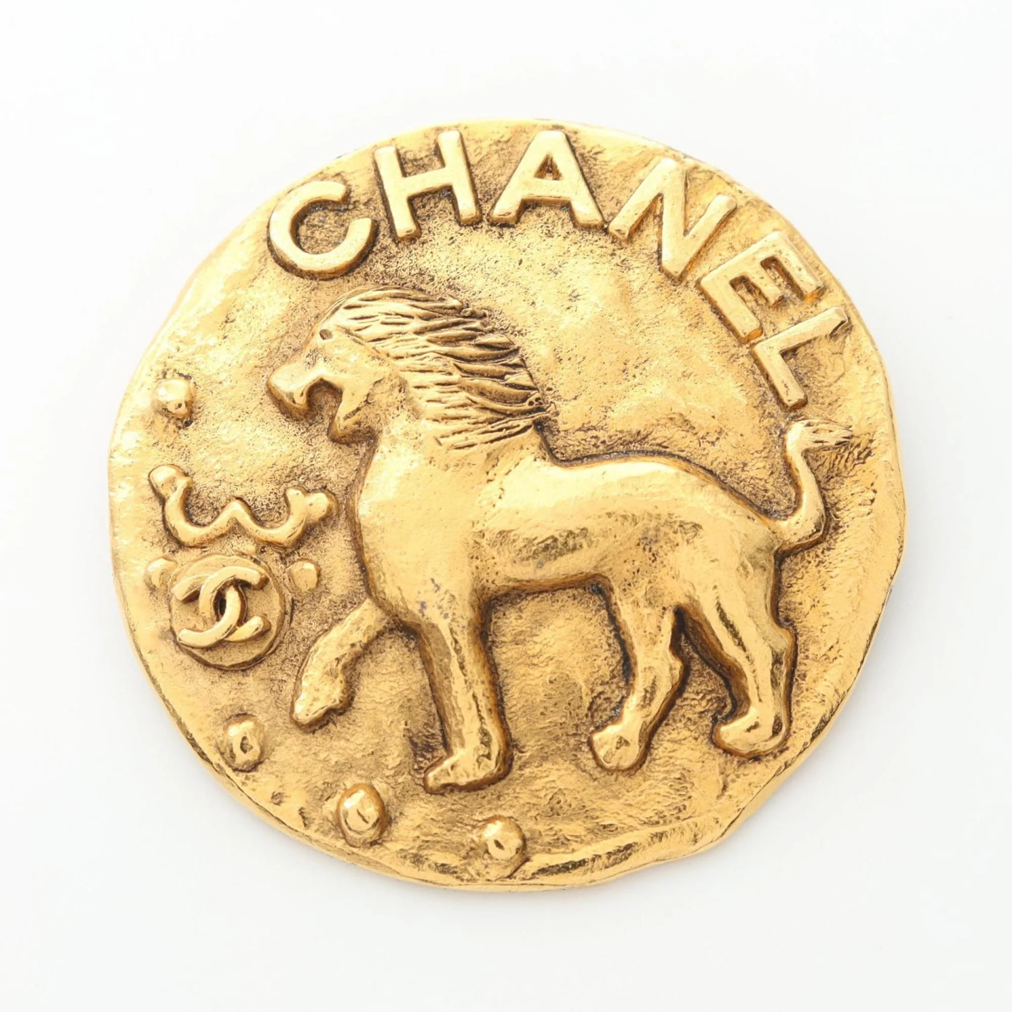 CC Logo Brooch Metal