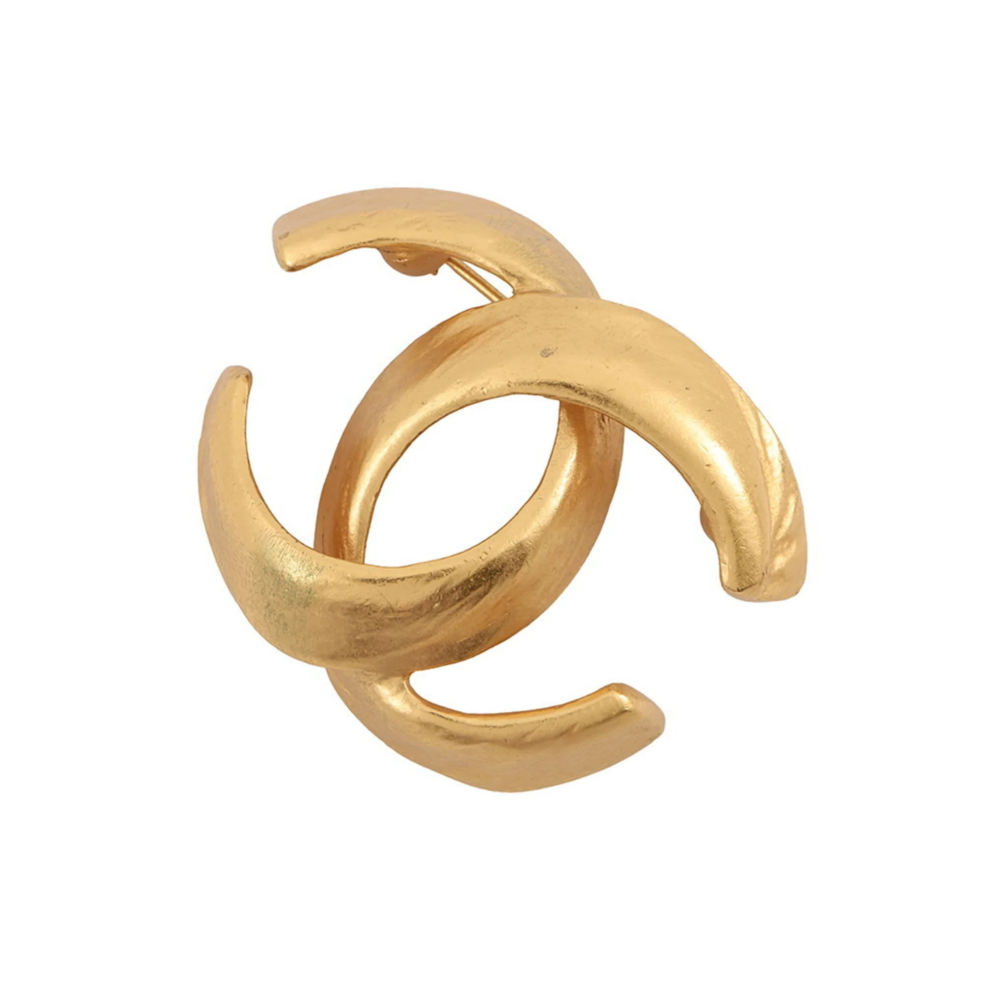 CC Logo Brooch Metal