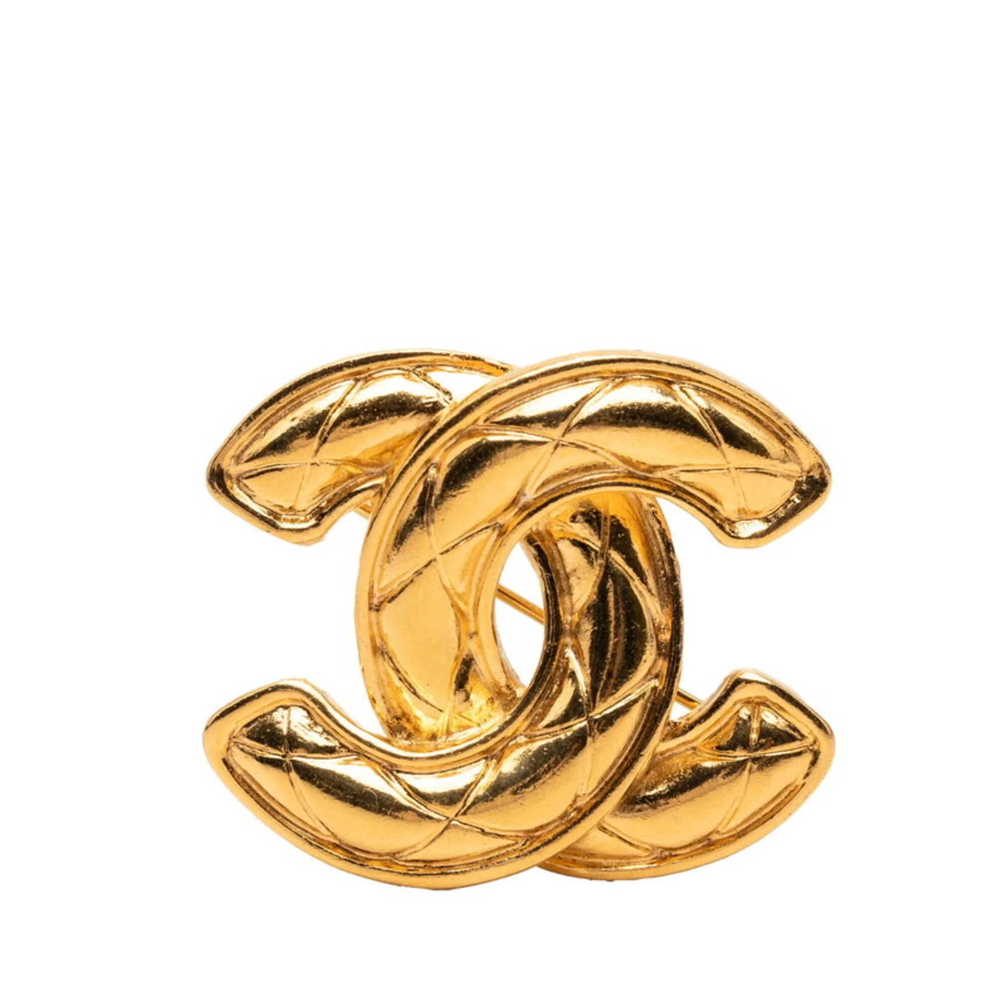 CC Logo Brooch Metal