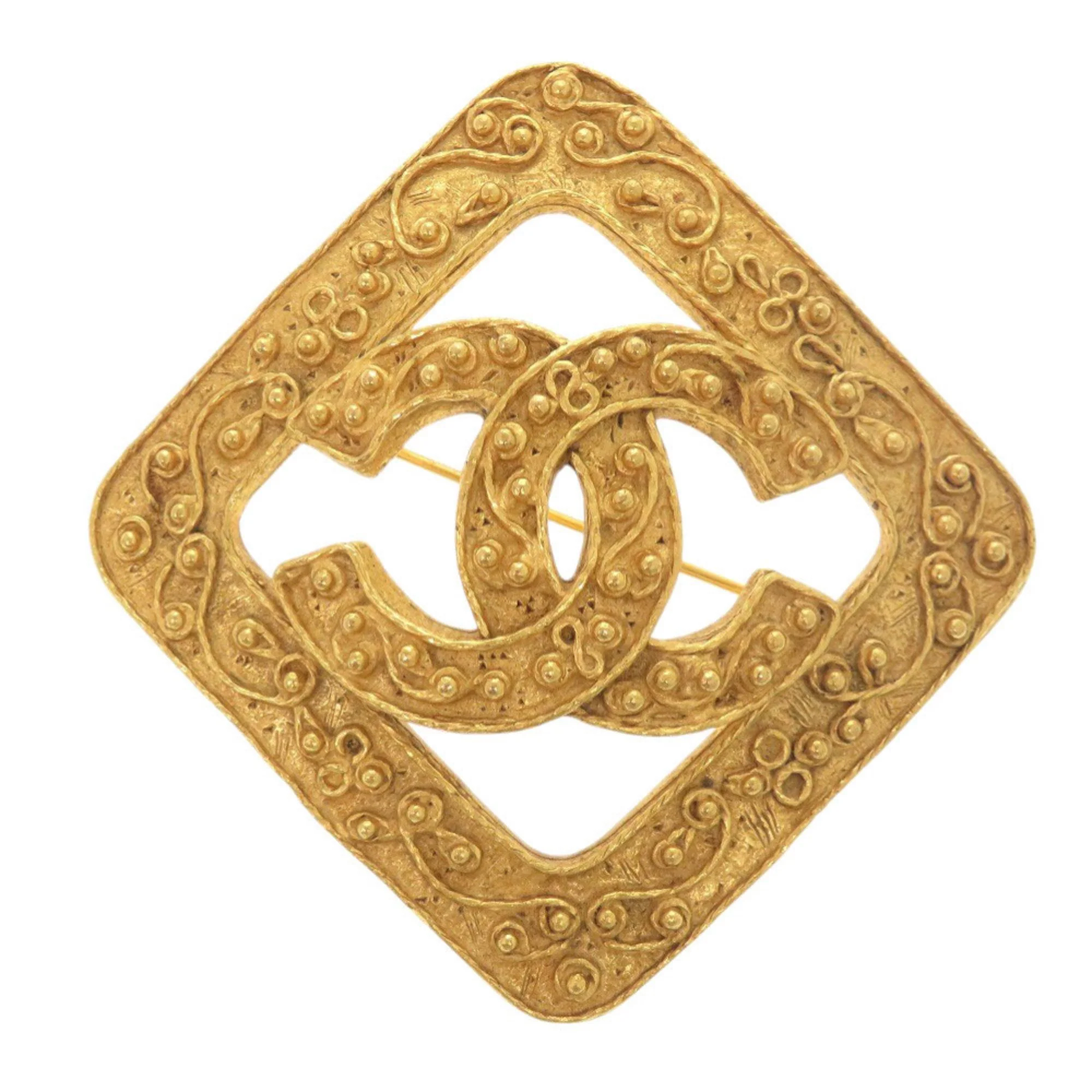 CC Logo Brooch Metal