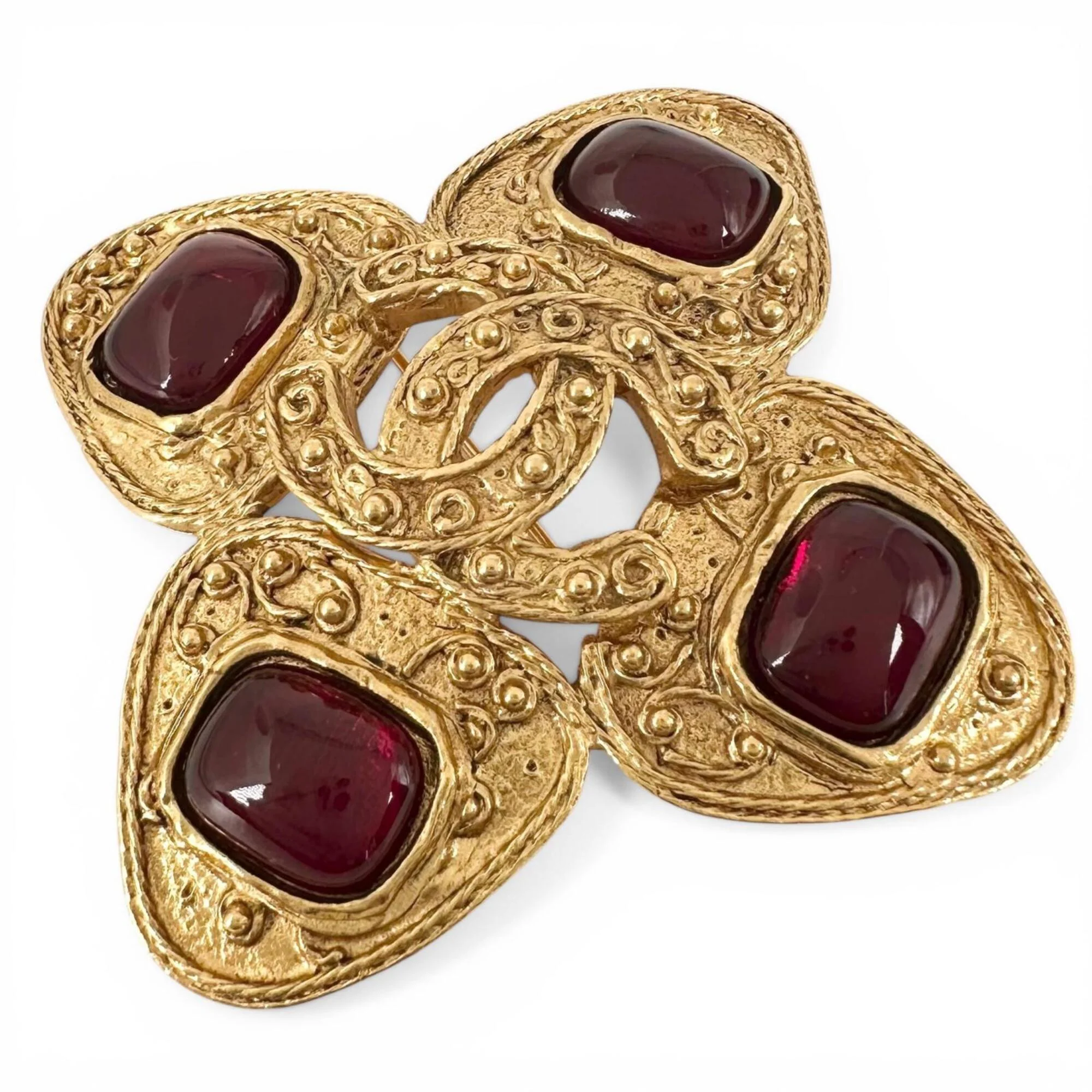 CC Logo Brooch Metal