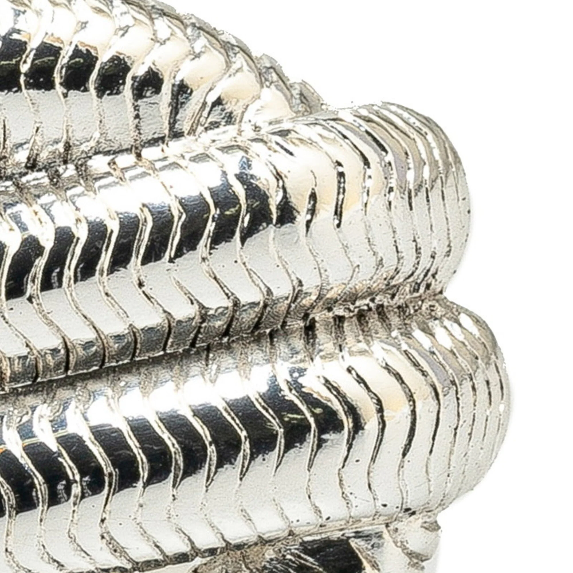 CC Logo Brooch Silver-Tone Metal - Image 4